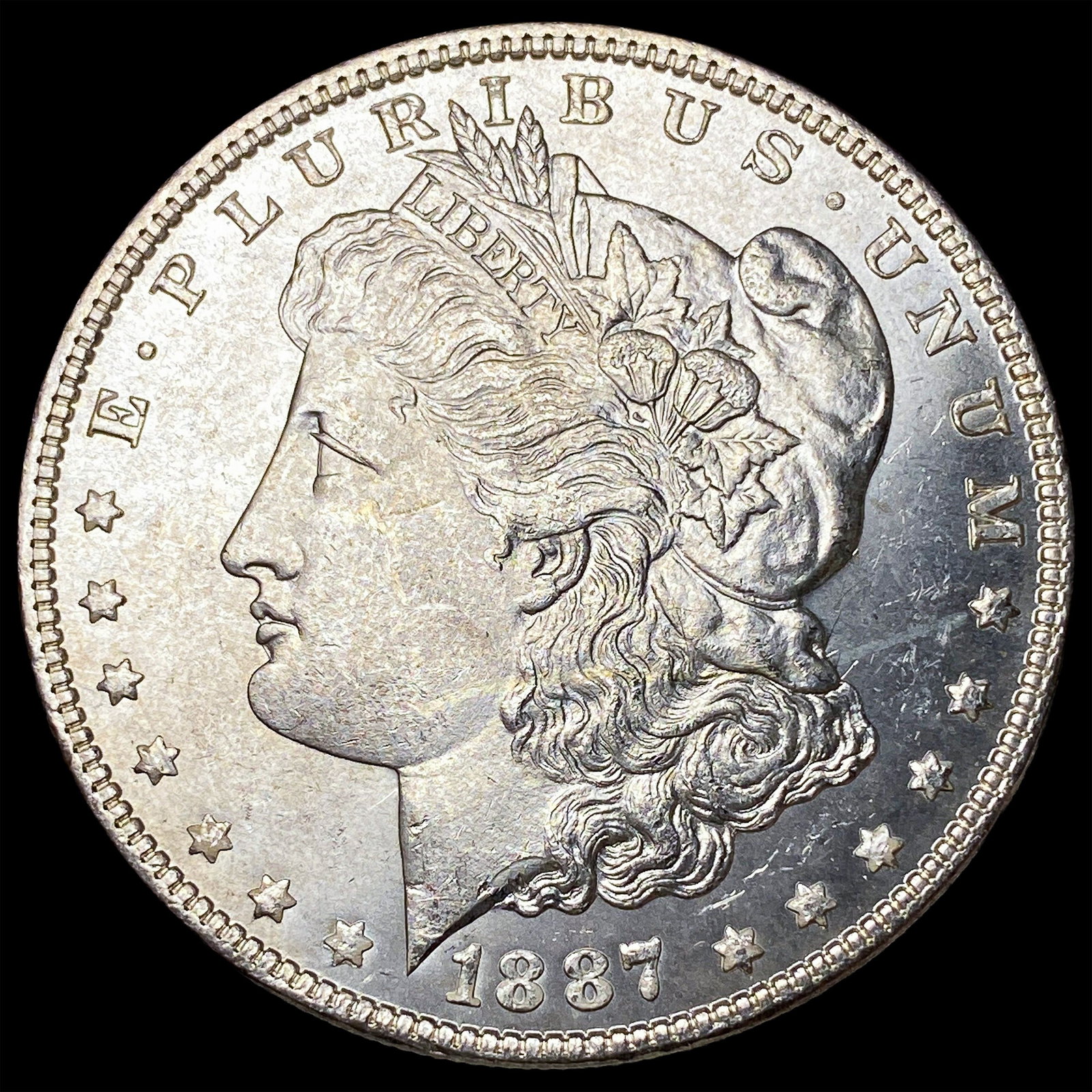 1887 Silver Morgan Dollar GEM BU (1 of 2)