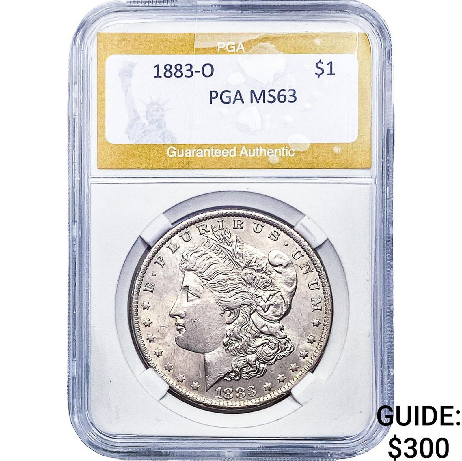 1883-O Morgan Silver Dollar PGA MS63: 1883-O Morgan Silver Dollar PGA MS63