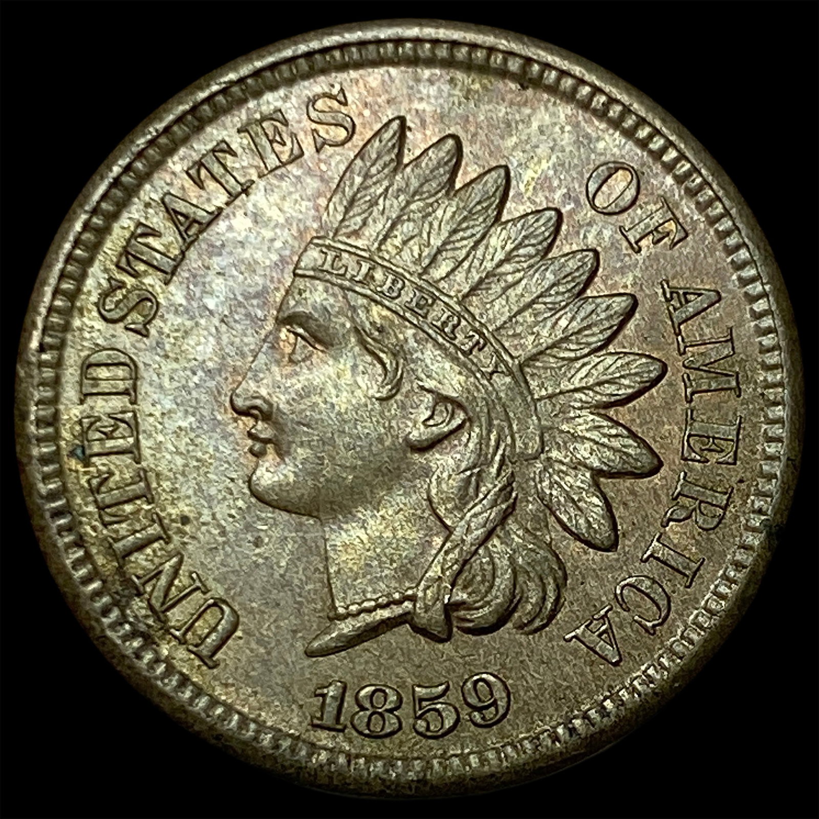 1859 Indian Head Cent CHOICE AU (1 of 2)
