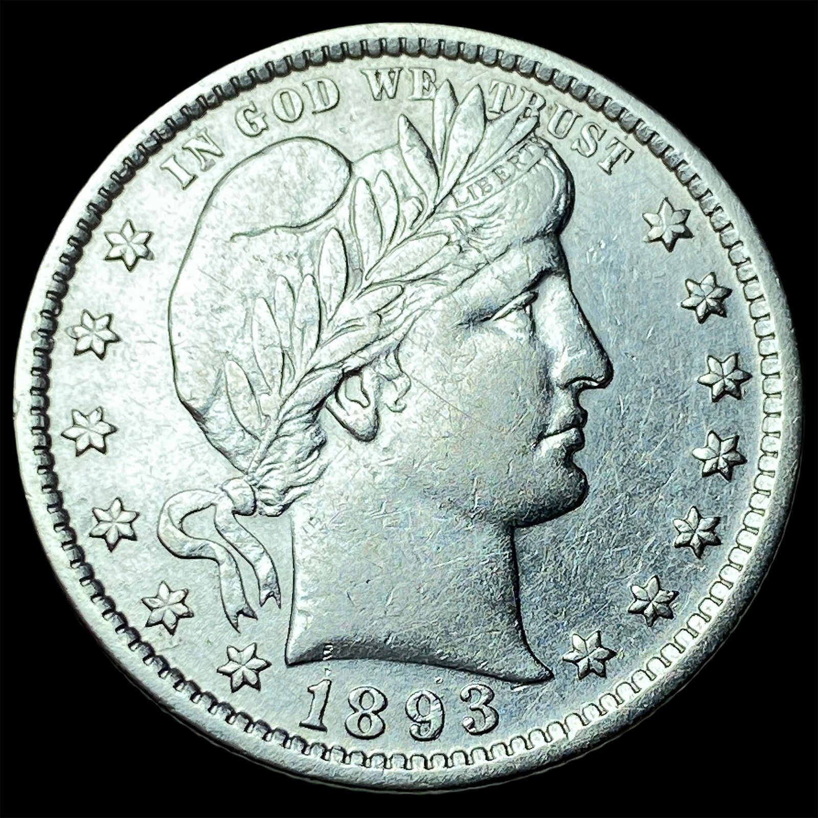 1893 Silver Barber Quarter UNCIRCULATED: 1893 Silver Barber Quarter UNCIRCULATED