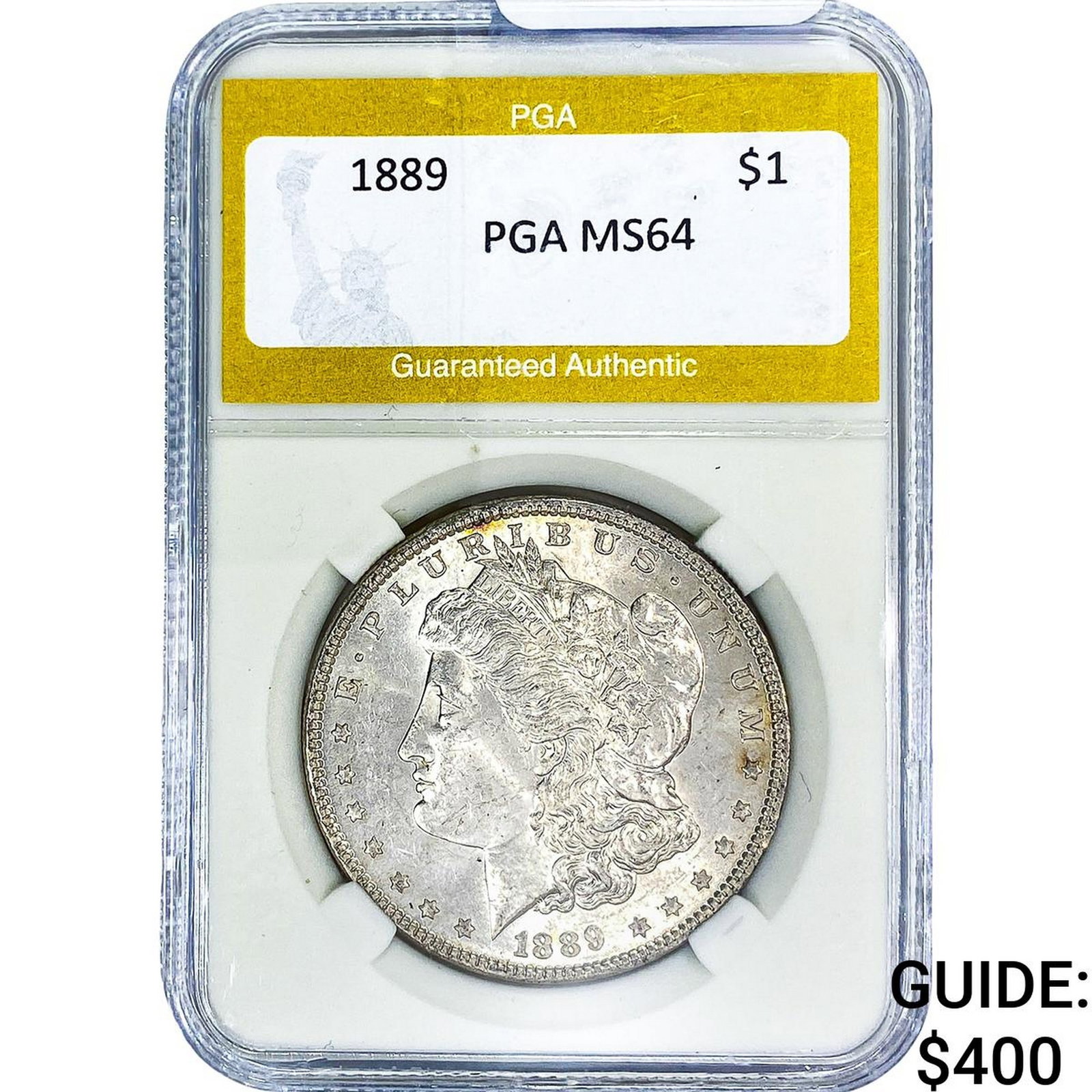 1889 Morgan Silver Dollar PGA MS64: 1889 Morgan Silver Dollar PGA MS64