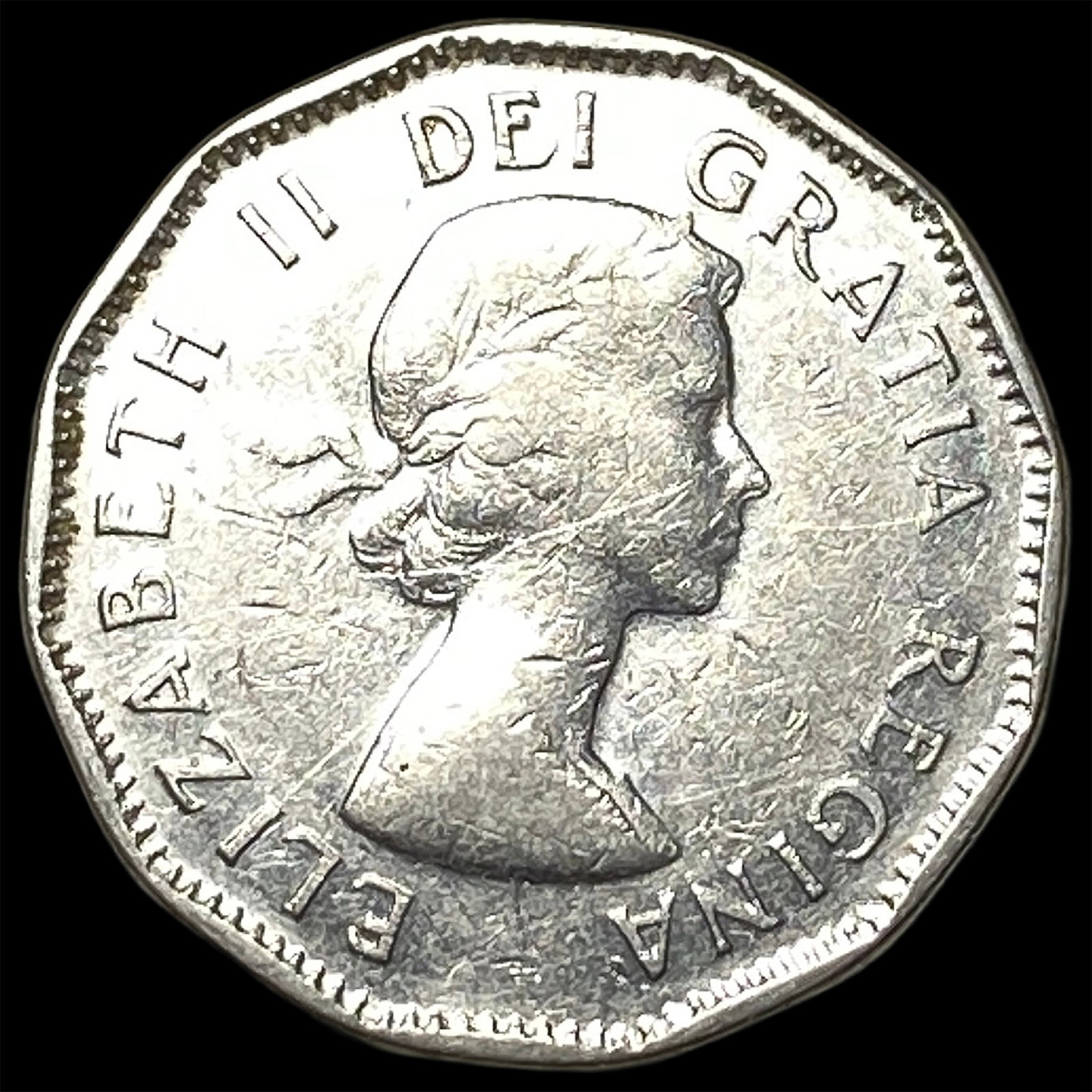 1957 Canada Nickel 5 Cents: 1957 Canada Nickel 5 Cents