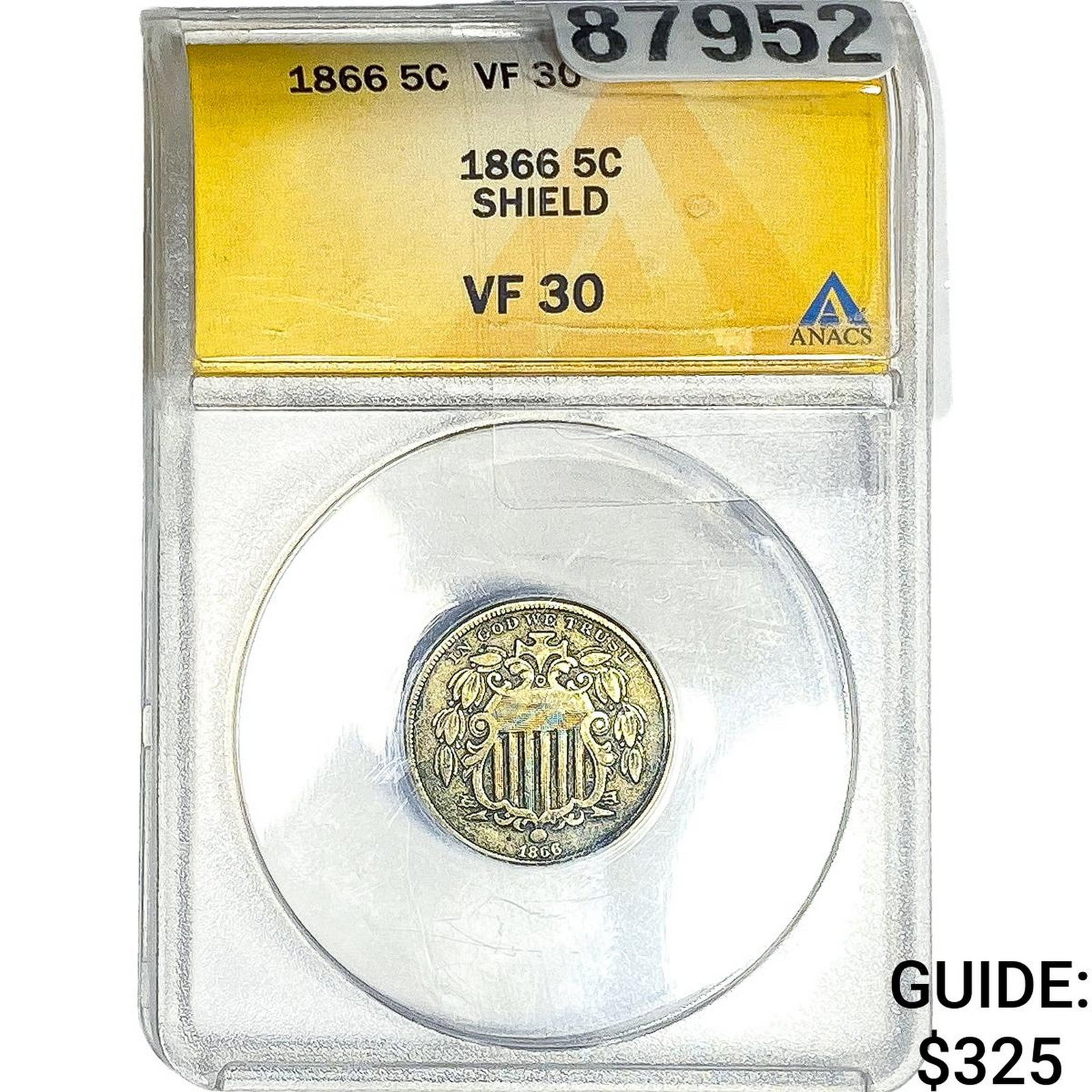 1866 Shield Nickel ANACS VF30 (1 of 2)