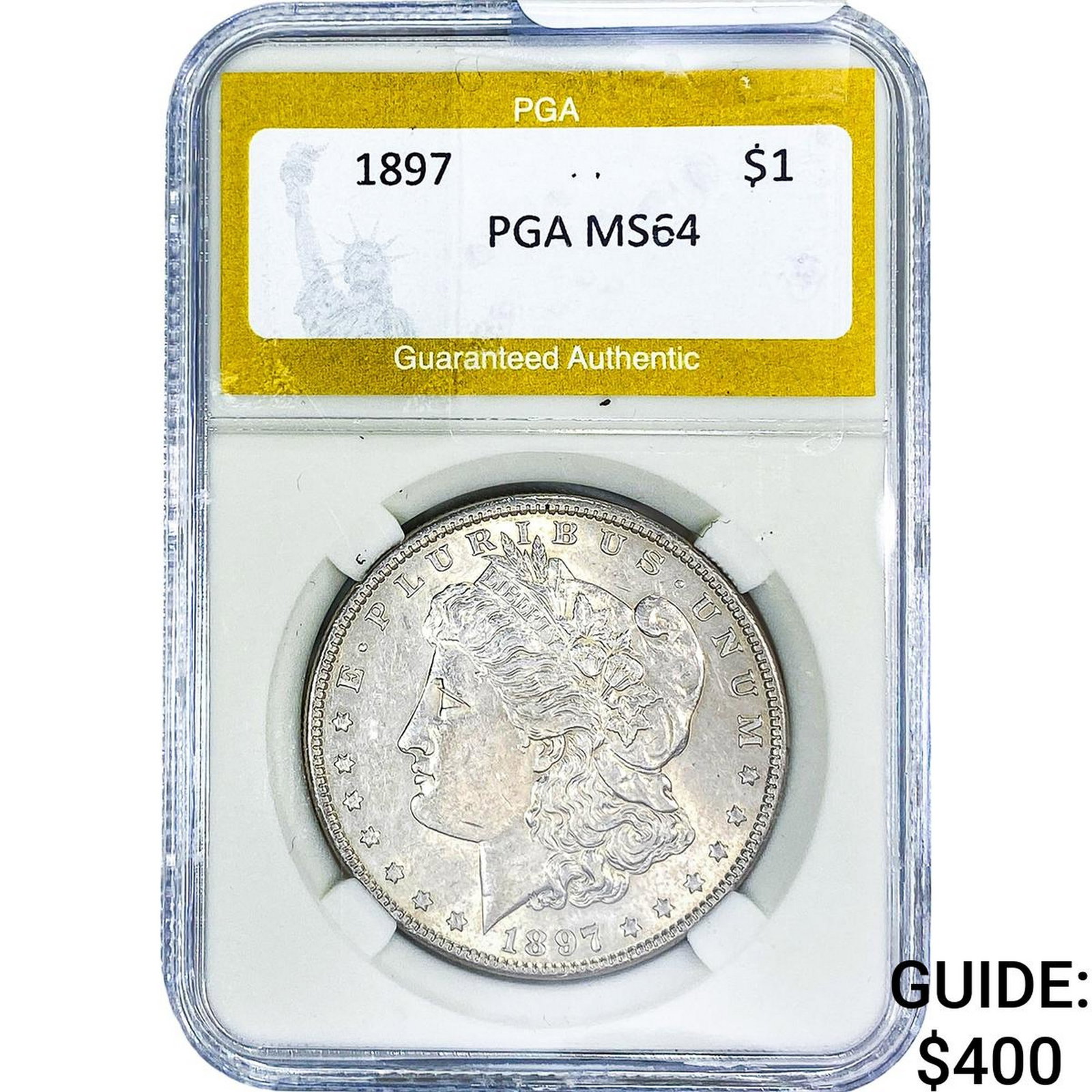 1897 Morgan Silver Dollar PGA MS64: 1897 Morgan Silver Dollar PGA MS64