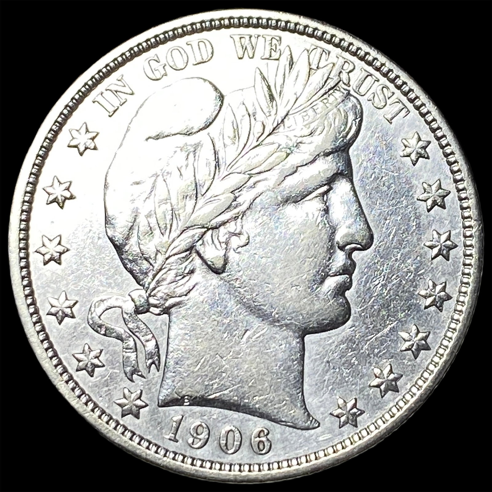 1906-D Silver Barber Half Dollar CHOICE AU (1 of 2)
