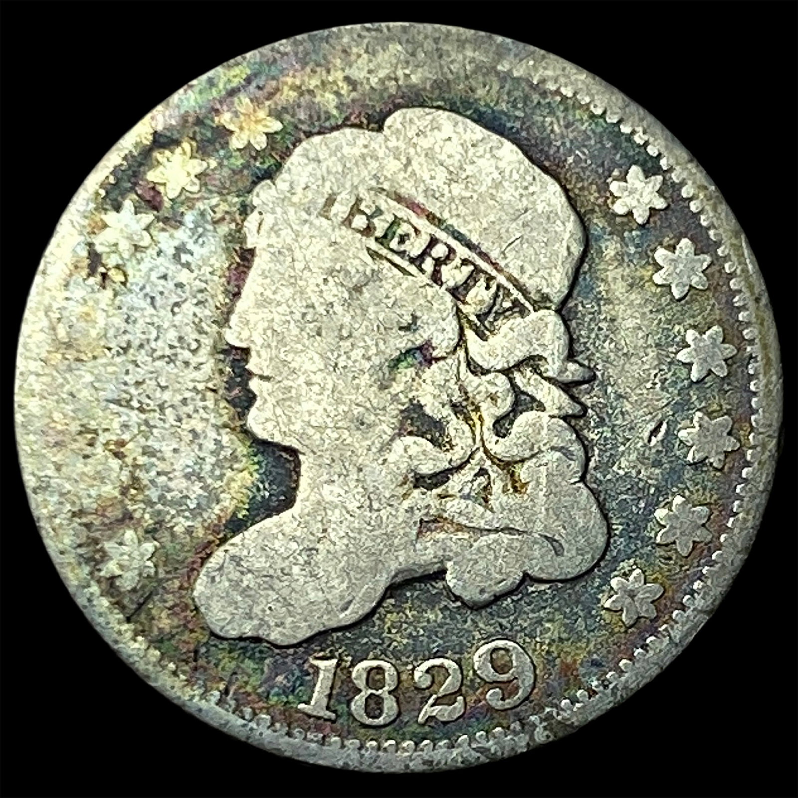 1829 Capped Bust Half Dime LIGHTLY CIRCULATED: 1829 Capped Bust Half Dime LIGHTLY CIRCULATED