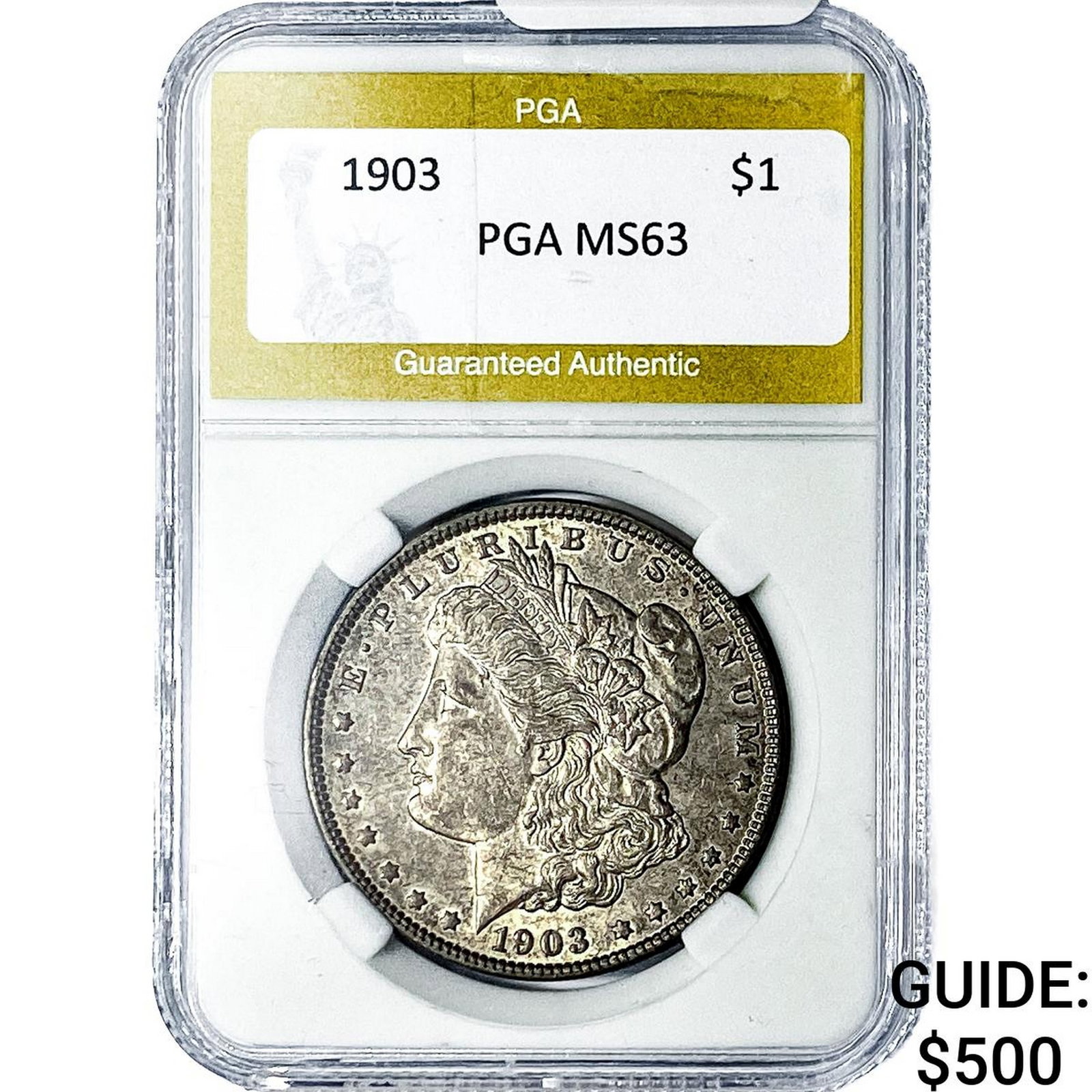 1903 Morgan Silver Dollar PGA MS63: 1903 Morgan Silver Dollar PGA MS63
