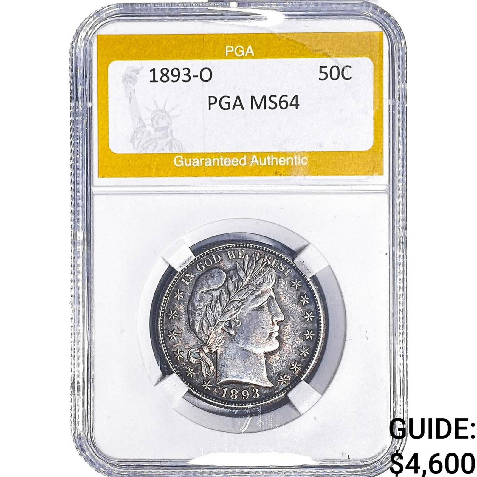 1893-O Barber Half Dollar PGA MS64 (1 of 2)