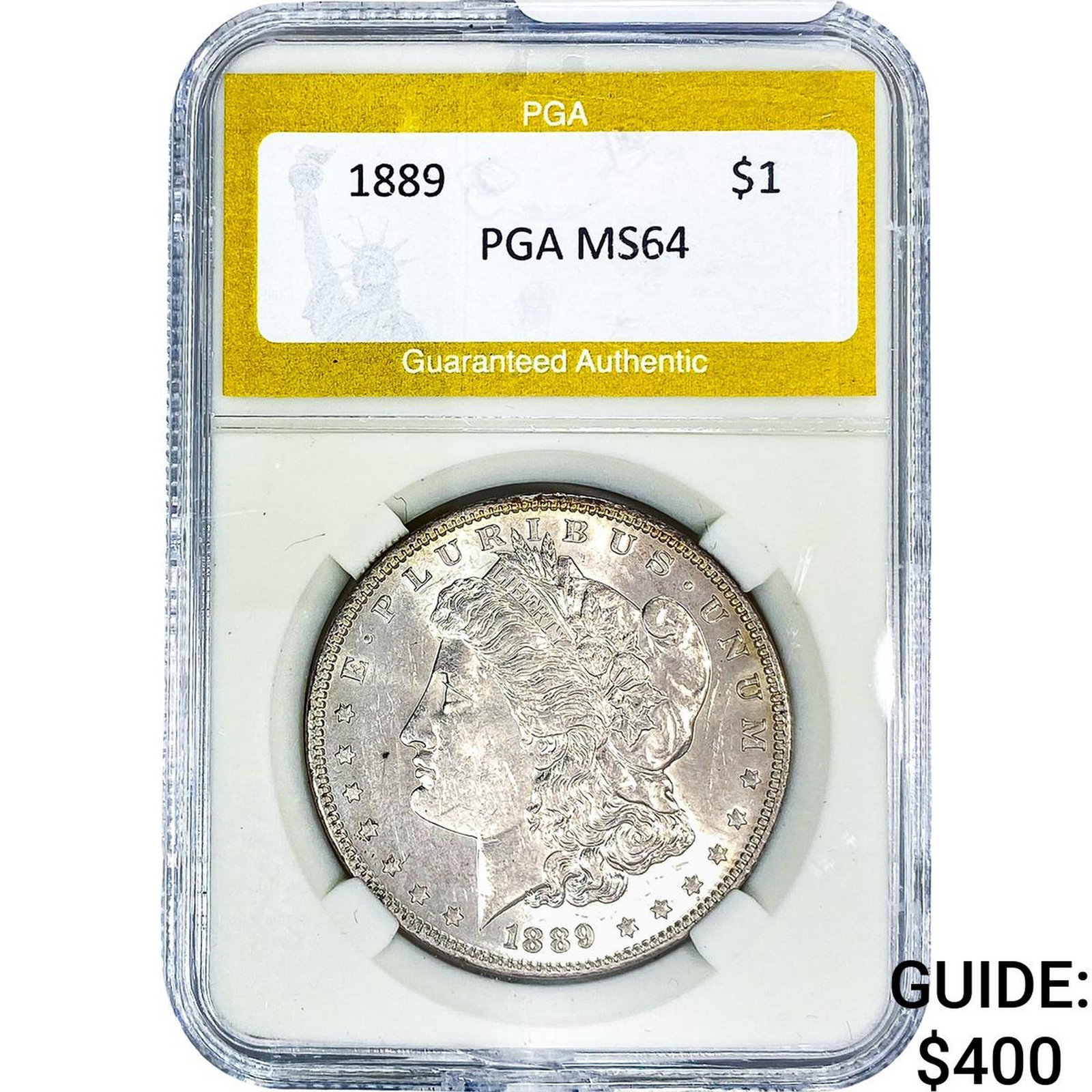 1889 Morgan Silver Dollar PGA MS64: 1889 Morgan Silver Dollar PGA MS64