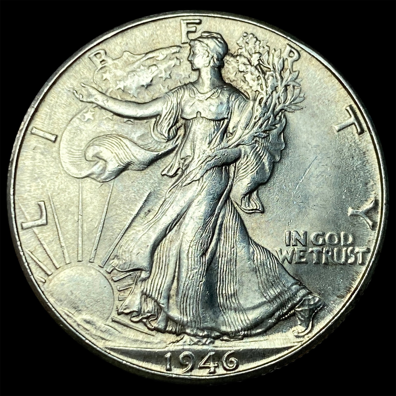 1946-D Silver Walking Liberty Half Dollar GEM BU: 1946-D Silver Walking Liberty Half Dollar GEM BU