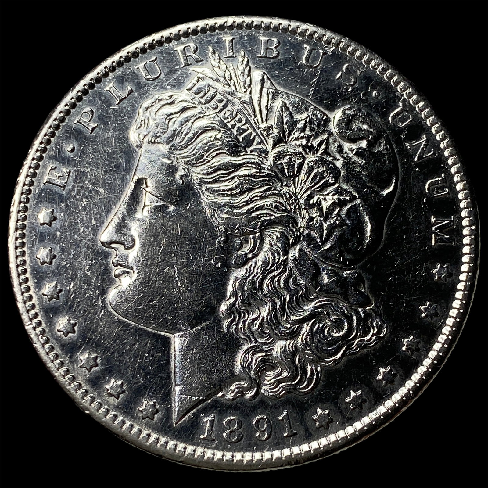 1891 Morgan Silver Dollar CHOICE BU (1 of 2)