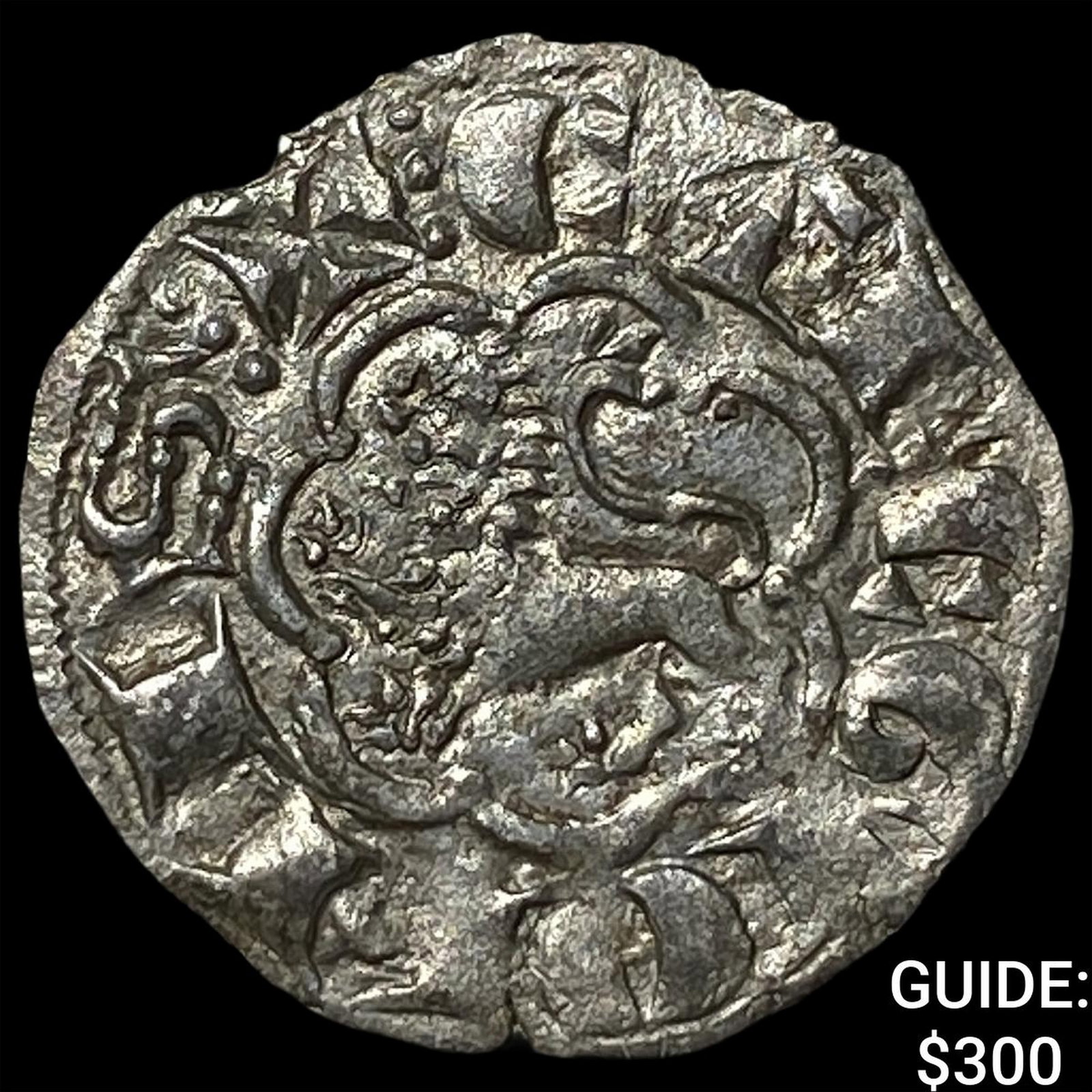 Spain Alfonso X 1252-1824 Silver Dinero: Spain Alfonso X 1252-1824 Silver Dinero