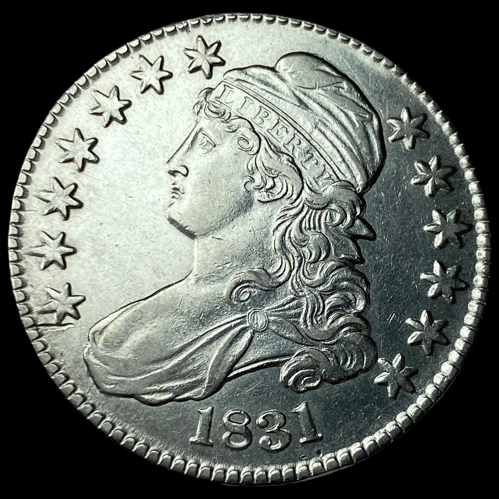 1831 Capped Bust Half Dollar CHOICE BU (1 of 2)
