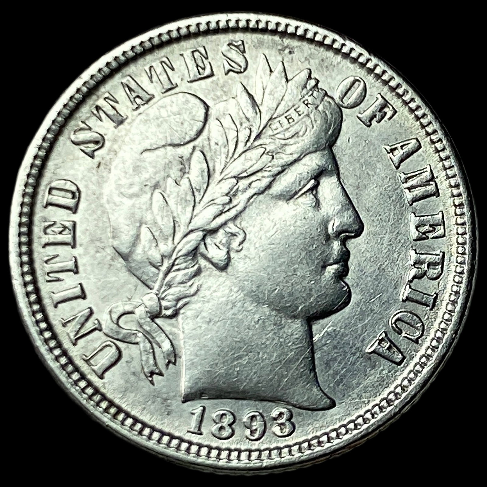 1893-O Silver Barber Dime CHOICE AU (1 of 2)