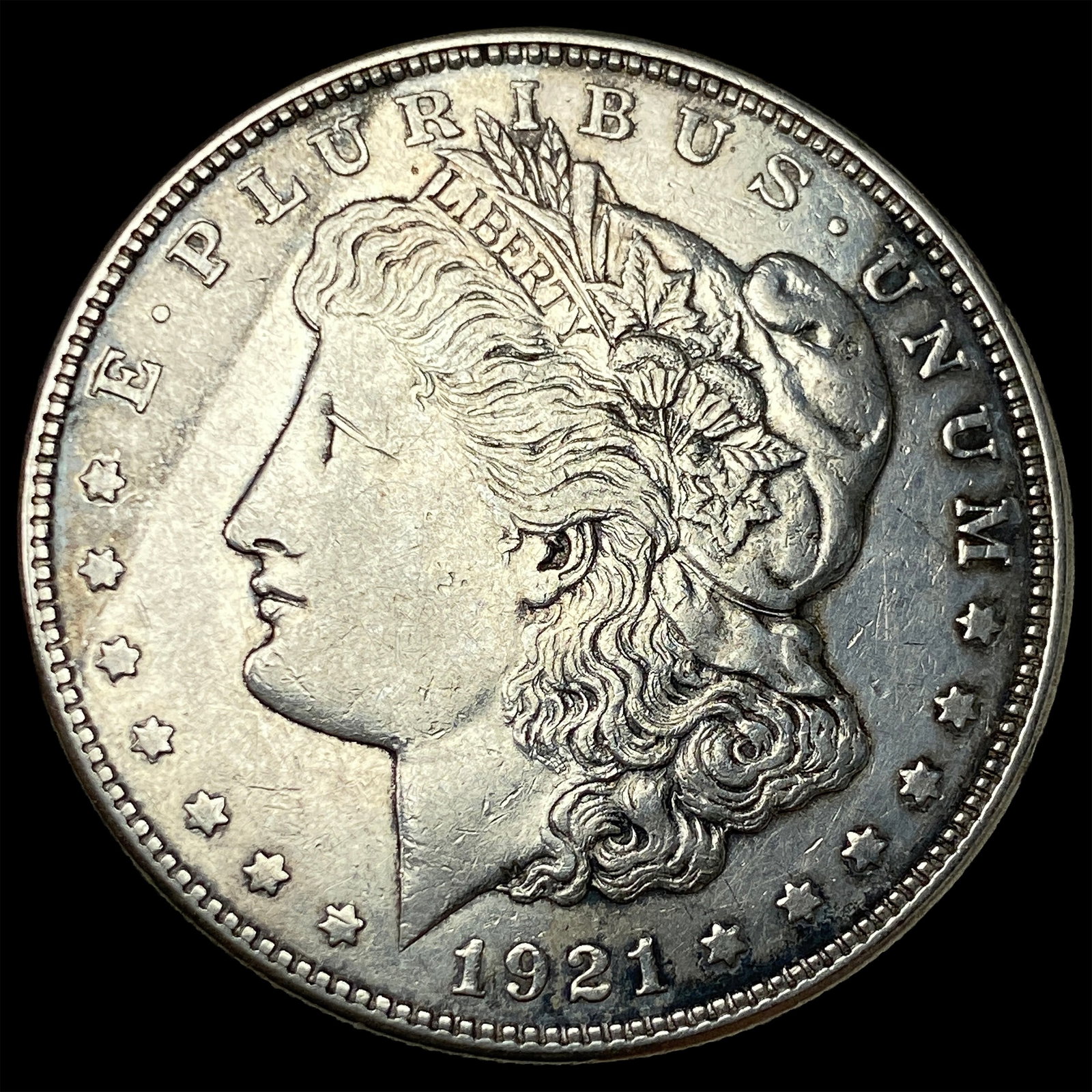 1921-D Silver Morgan Dollar CLOSELY UNCIRCULATED: 1921-D Silver Morgan Dollar CLOSELY UNCIRCULATED