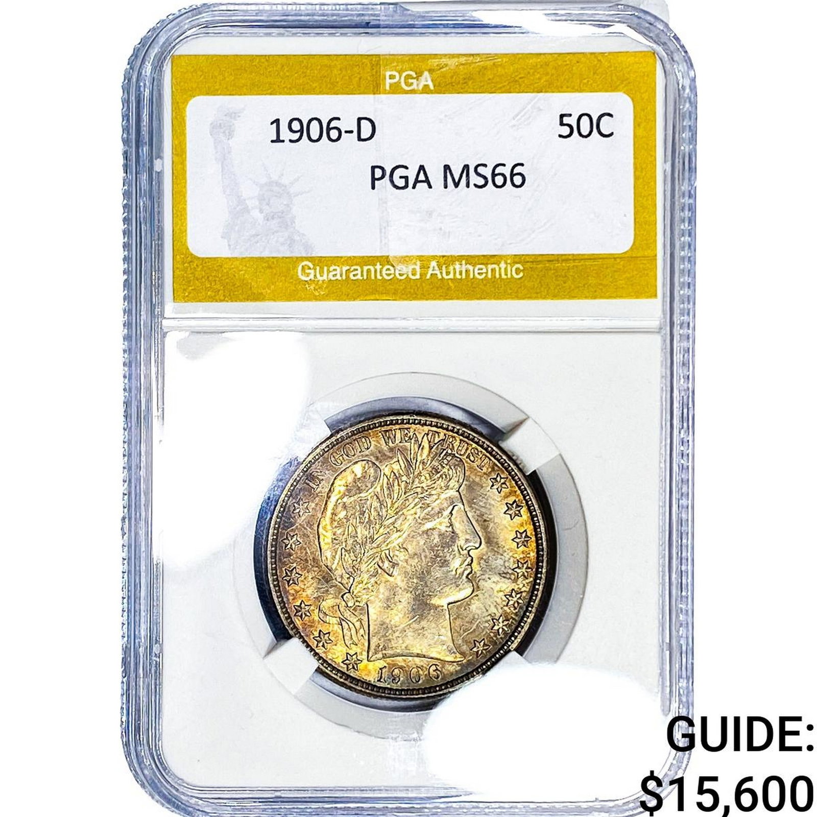 1906-D Barber Half Dollar PGA MS66 (1 of 2)