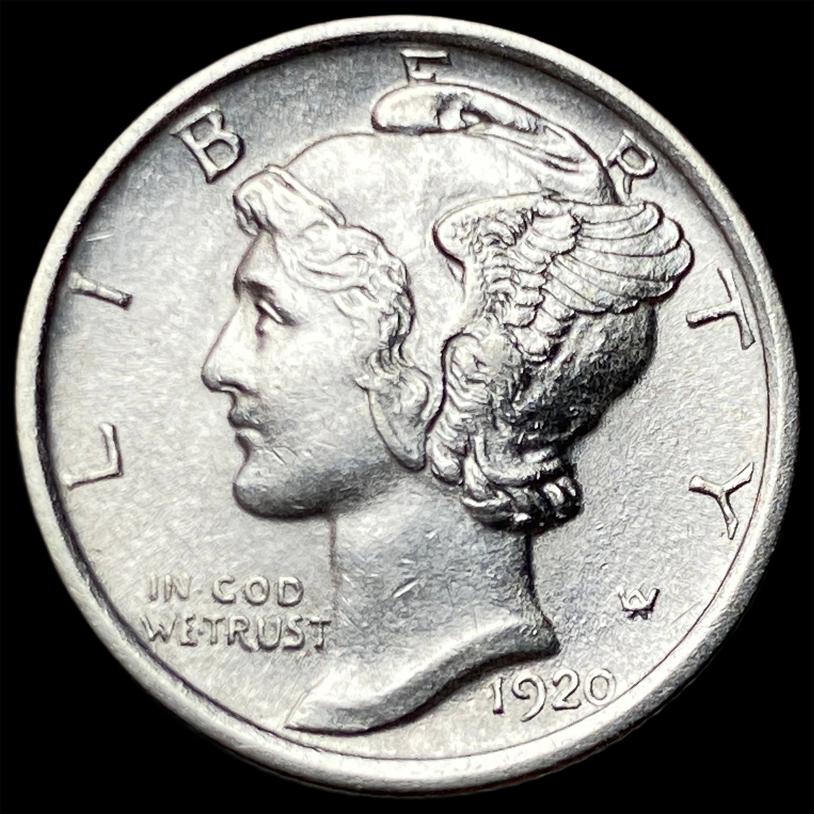 1920 Silver Mercury Dime UNCIRCULATED: 1920 Silver Mercury Dime UNCIRCULATED