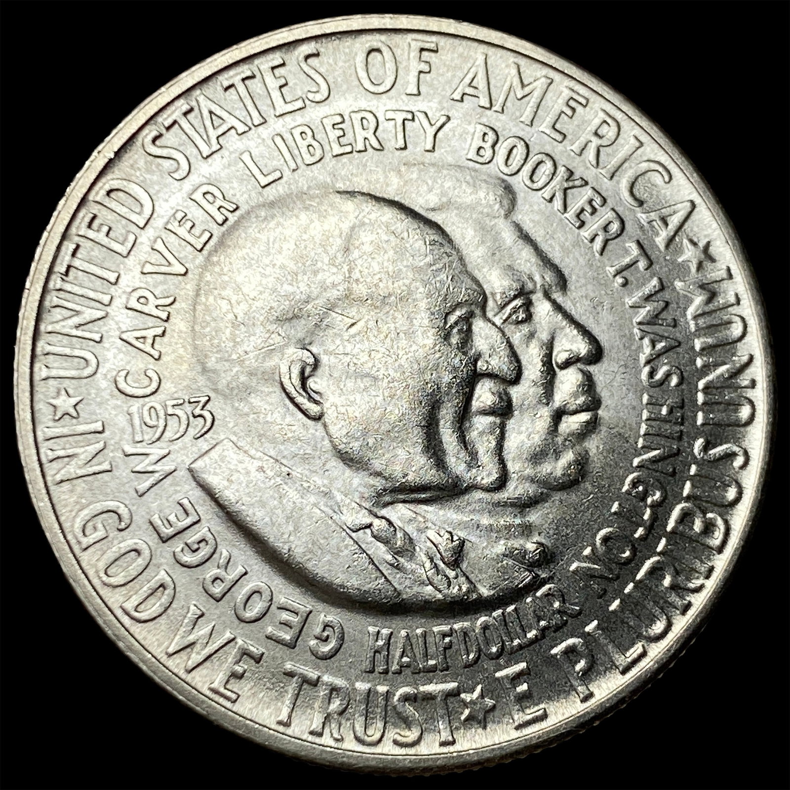 1953-S Silver Booker T. Washington/Carver Half Dollar UNCIRCULATED (1 of 2)