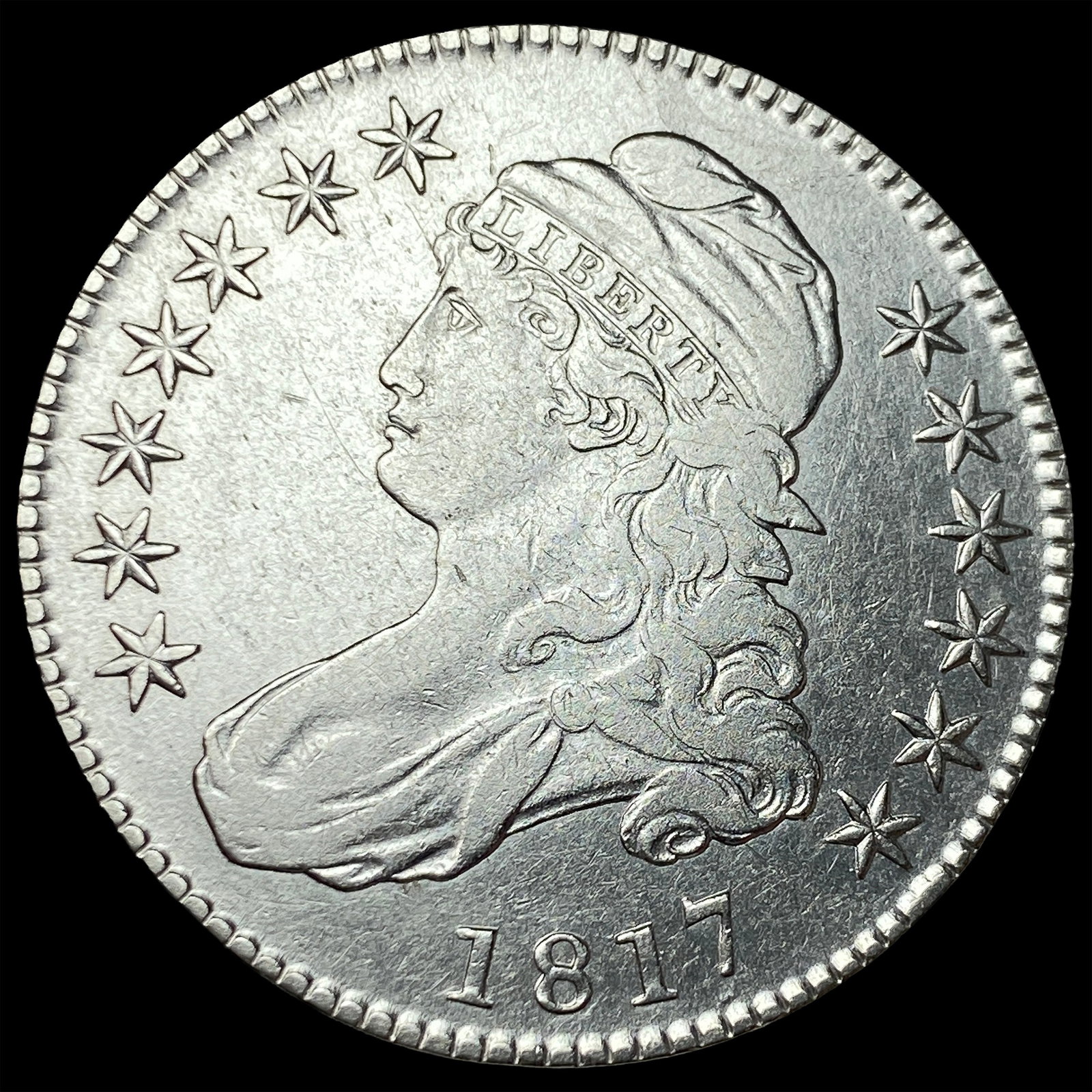1817 Capped Bust Half Dollar CLOSELY UNCIRCULATED (1 of 2)