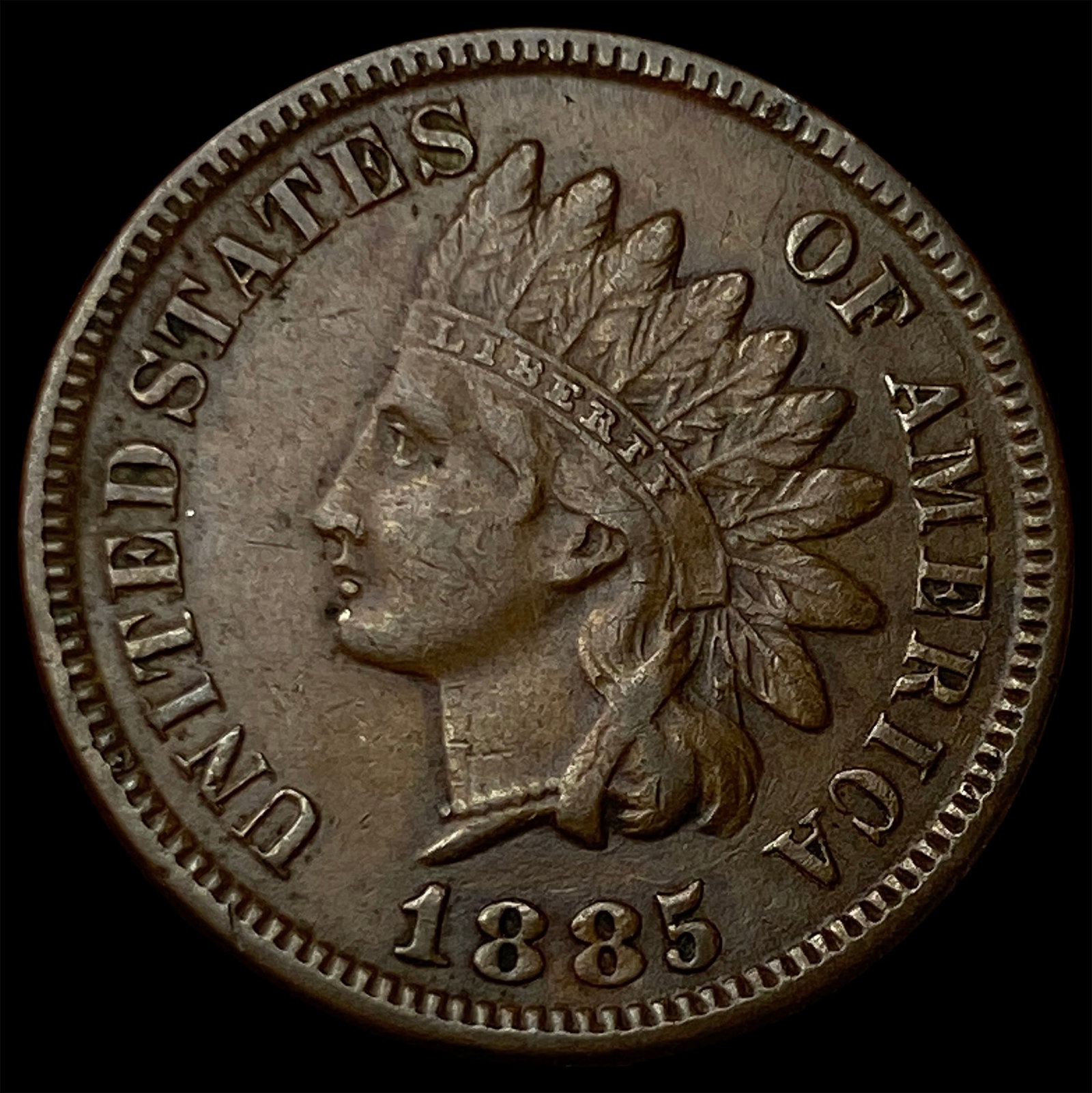 1885 Indian Head Cent CLOSELY UNCIRCULATED: 1885 Indian Head Cent CLOSELY UNCIRCULATED