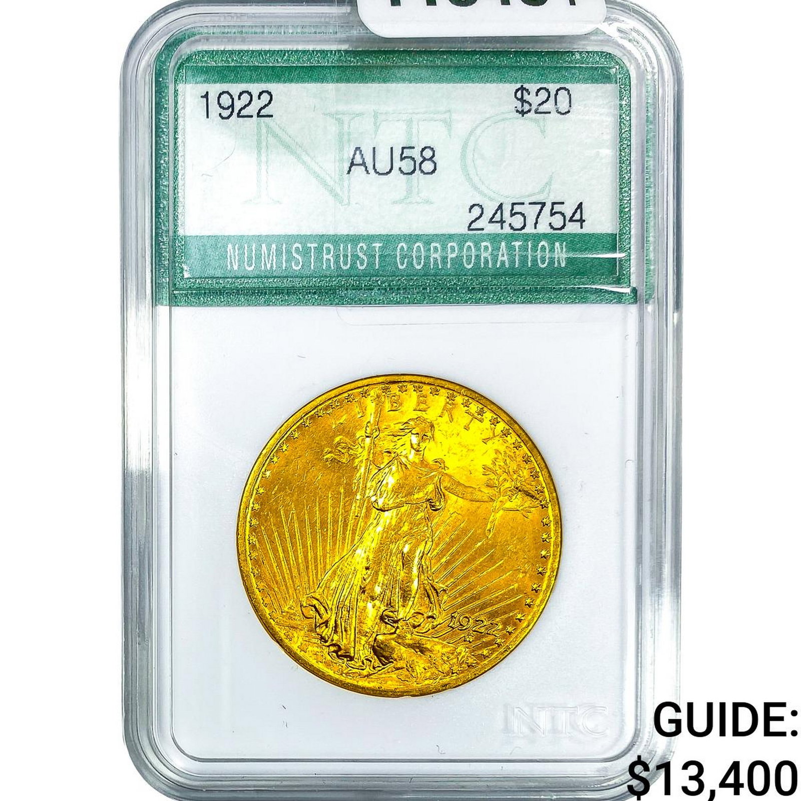 1922 $20 Gold Double Eagle NTC AU58 (1 of 4)