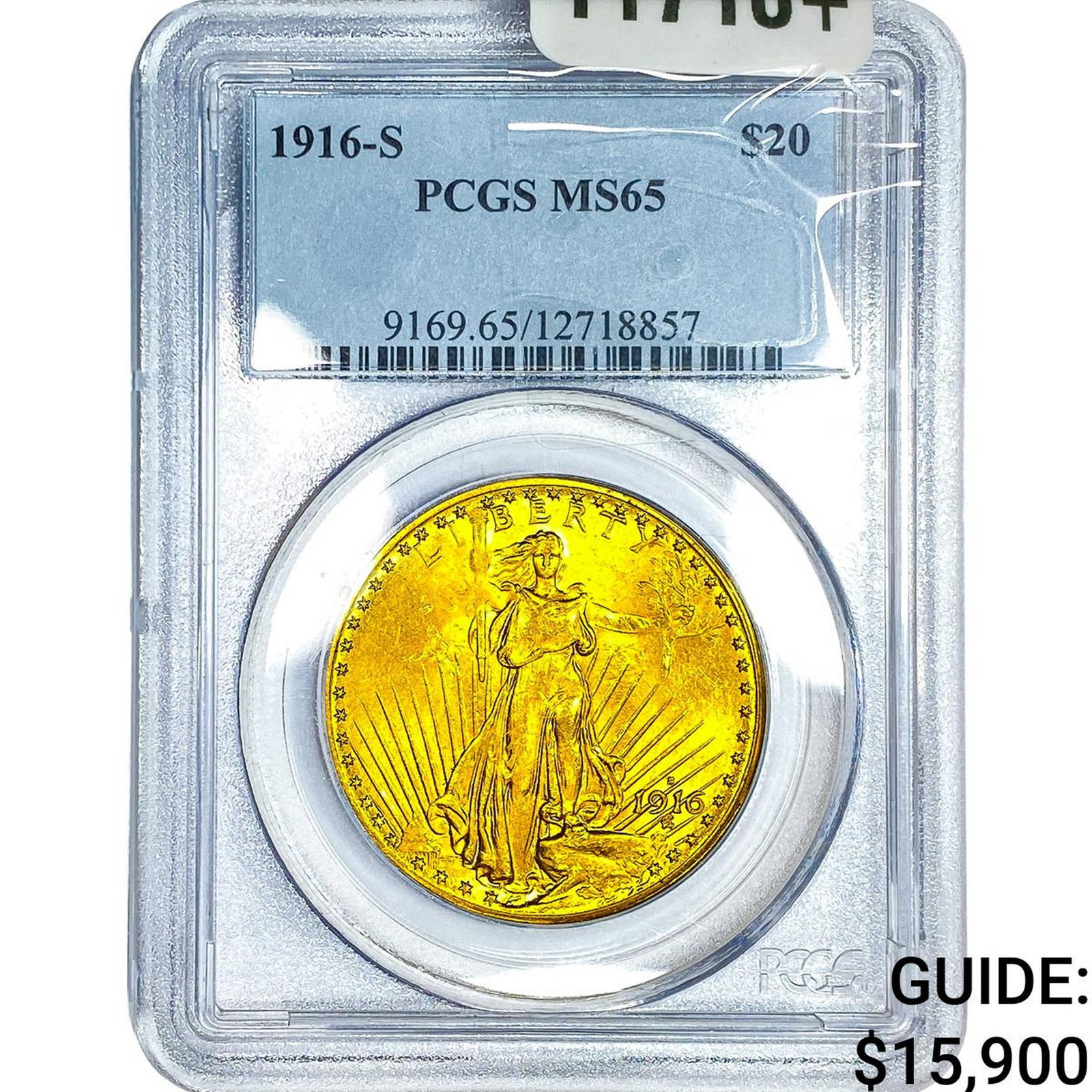 1916-S $20 Gold Double Eagle PCGS MS65 (1 of 4)