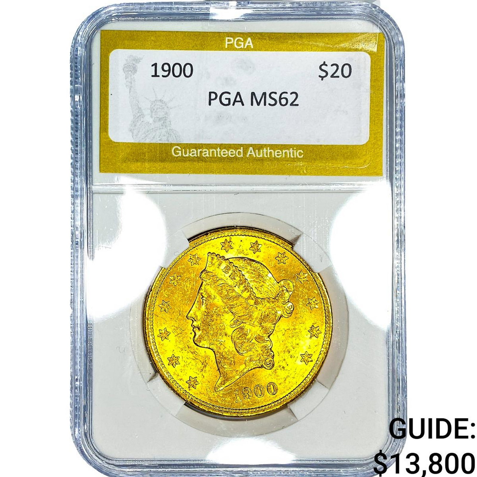 1900 $20 Gold Double Eagle PGA MS62: 1900 $20 Gold Double Eagle PGA MS62