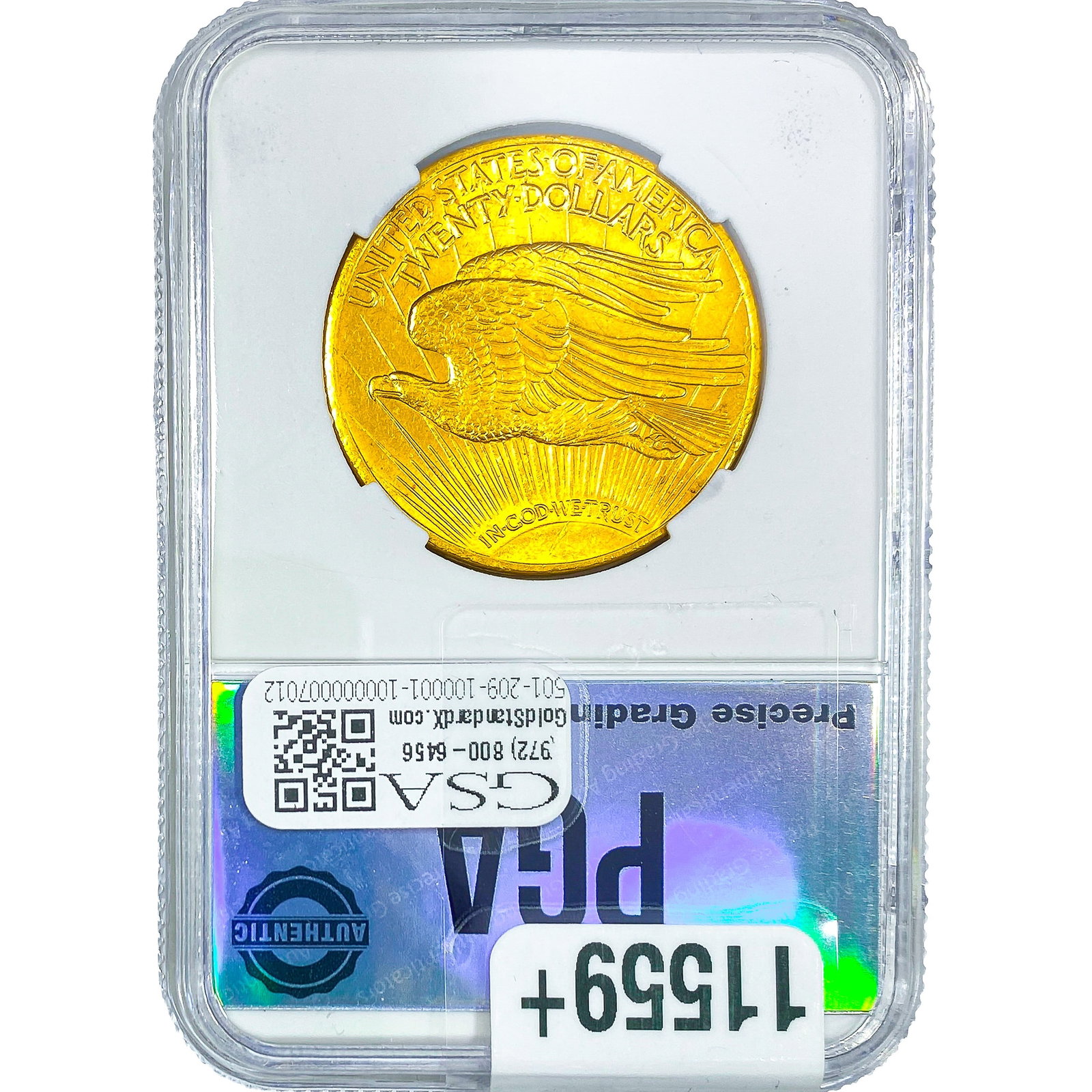 1922 $20 Gold Double Eagle NTC MS63 - 2