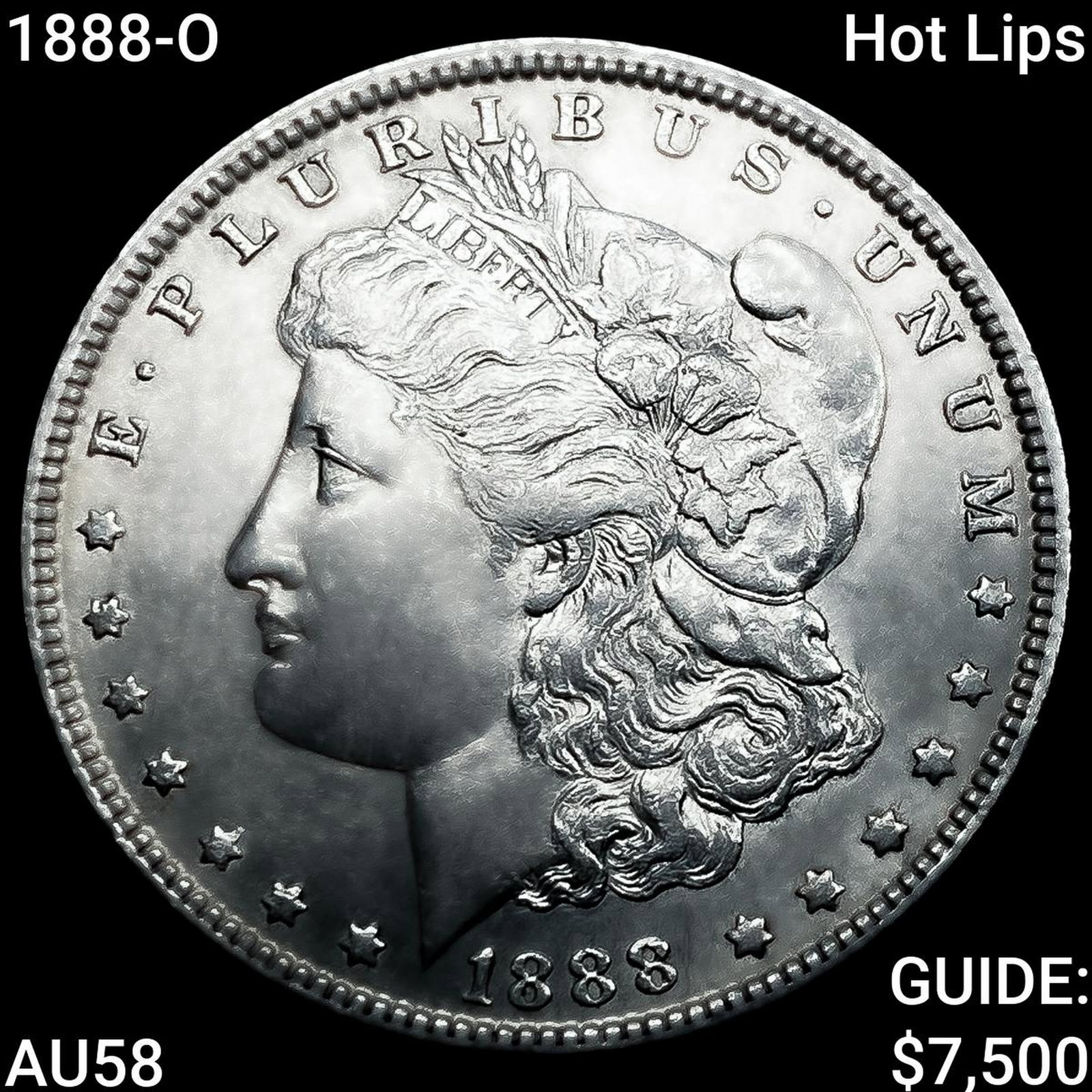 1888-O Hot Lips Morgan Silver Dollar CHOICE AU (1 of 2)