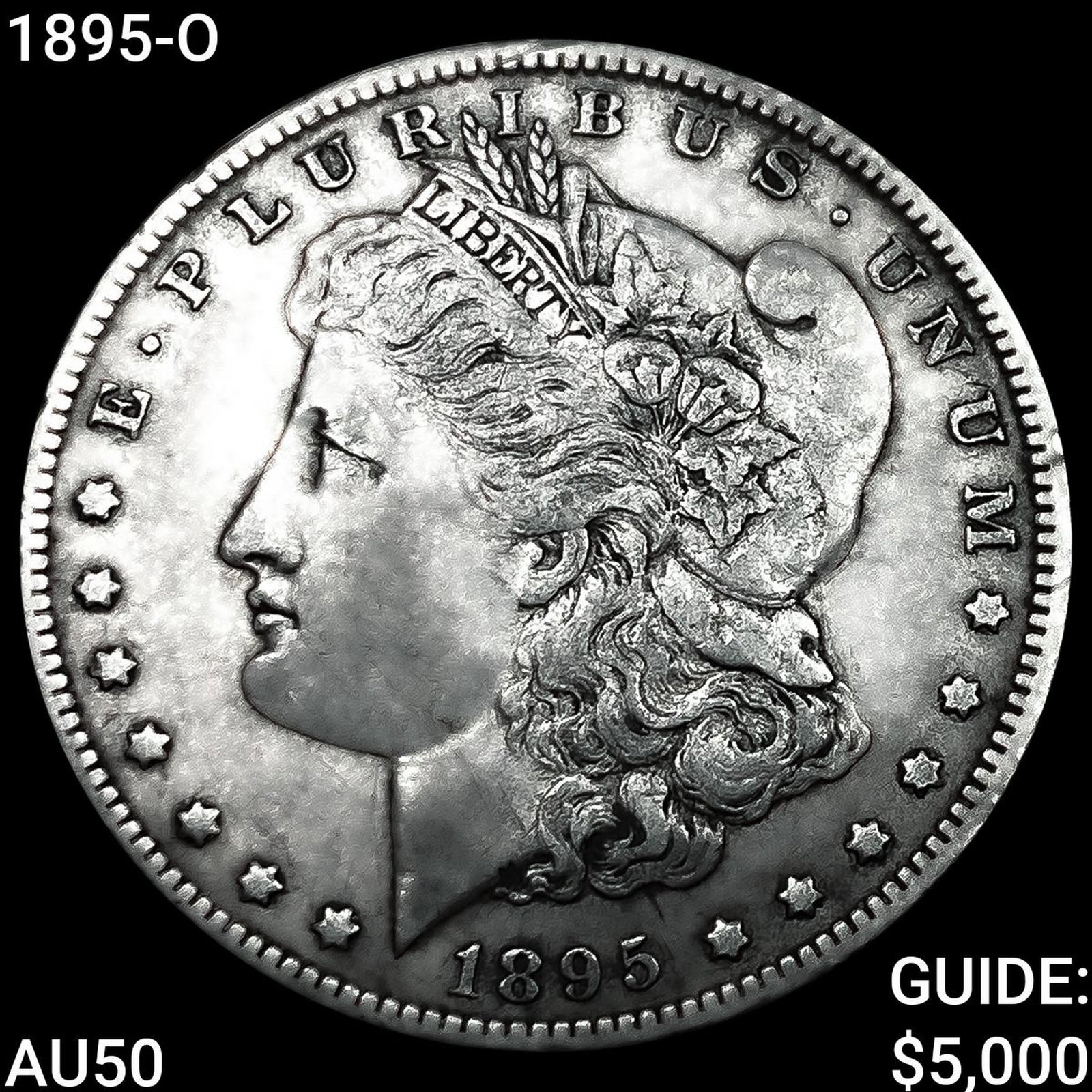 1895-O Morgan Silver Dollar CLOSELY UNCIRCULATED: 1895-O Morgan Silver Dollar CLOSELY UNCIRCULATED