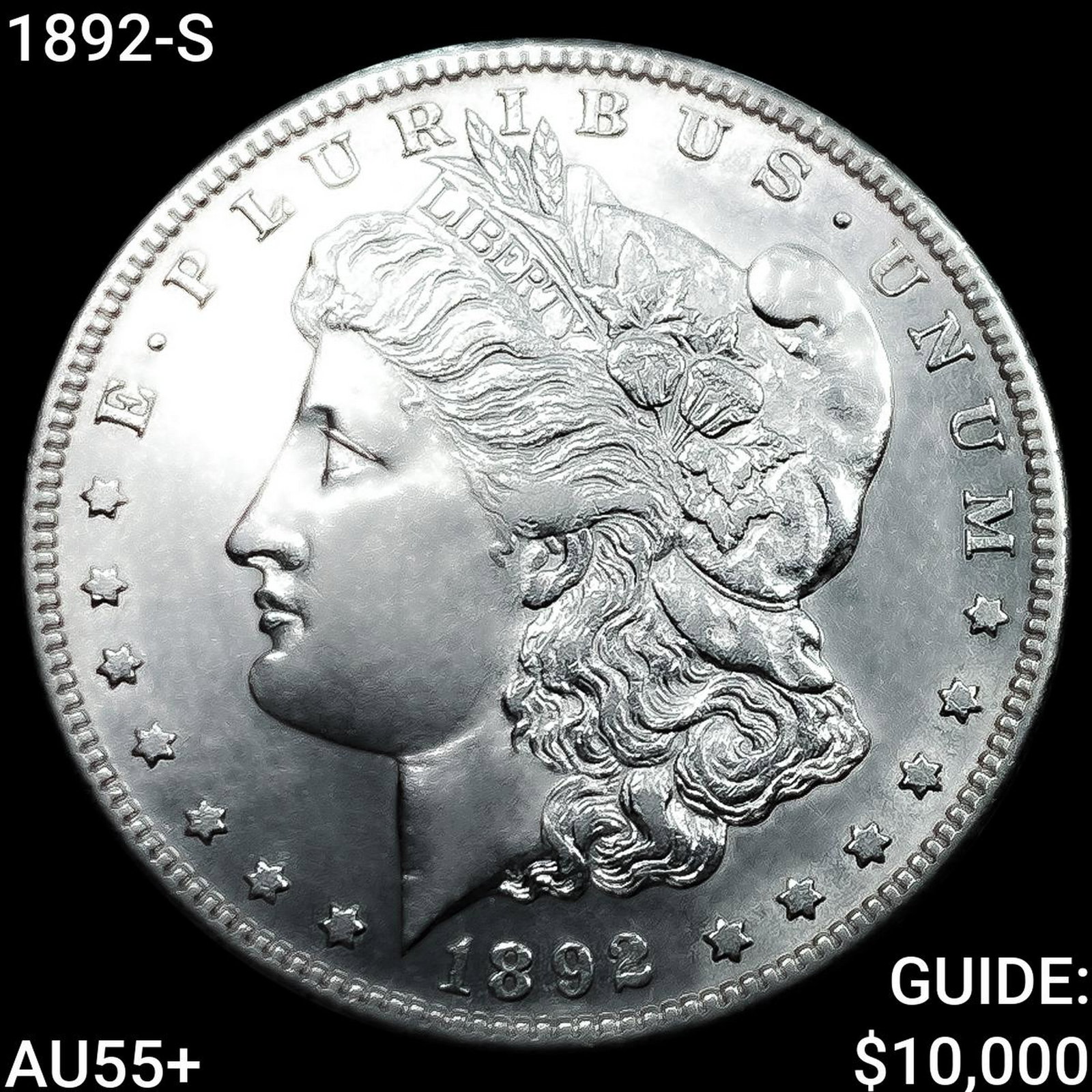 1892-S Morgan Silver Dollar HIGH GRADE+ (1 of 2)