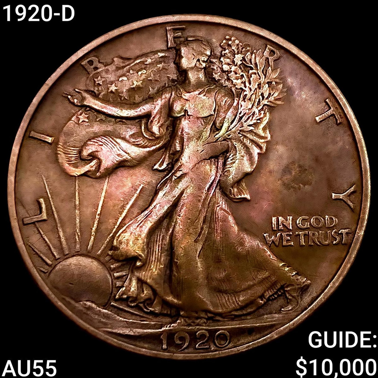 1920-D Seated Liberty Half Dollar HIGH GRADE: 1920-D Seated Liberty Half Dollar HIGH GRADE
