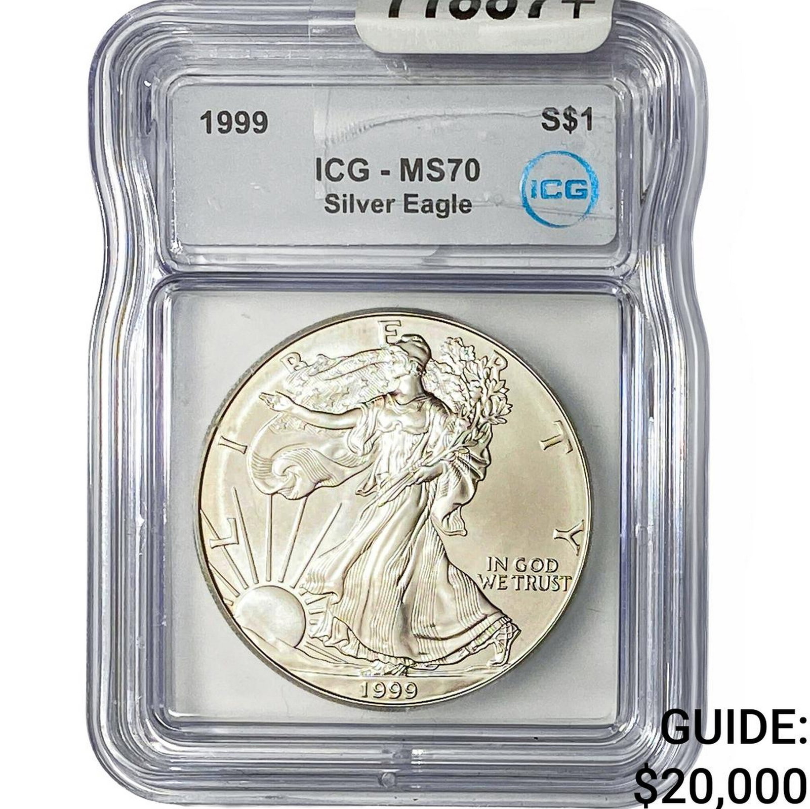 1999 Silver Eagle ICG MS70: 1999 Silver Eagle ICG MS70