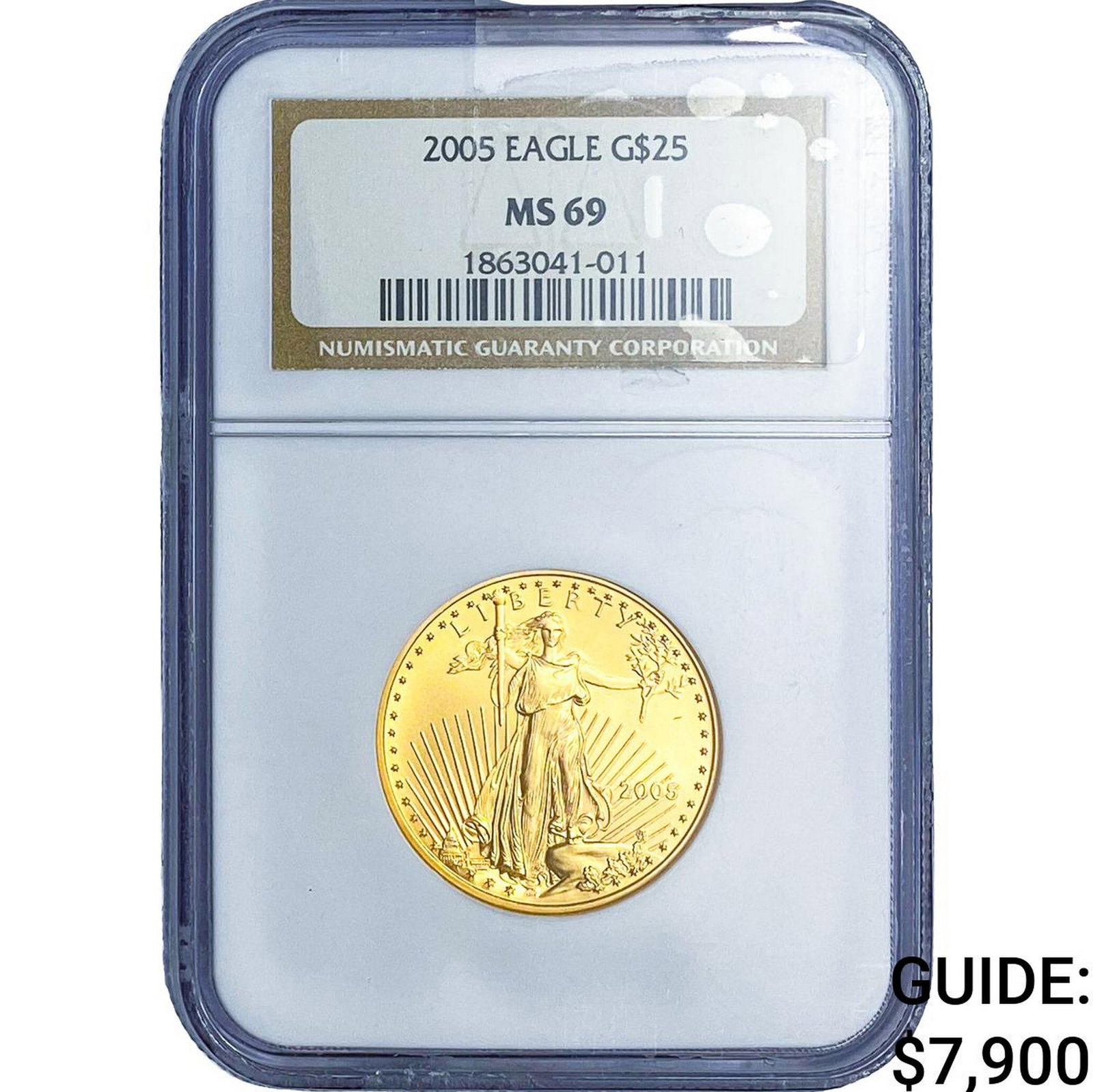 2005 1/2oz Gold Eagle $25 NGC MS69 (1 of 2)