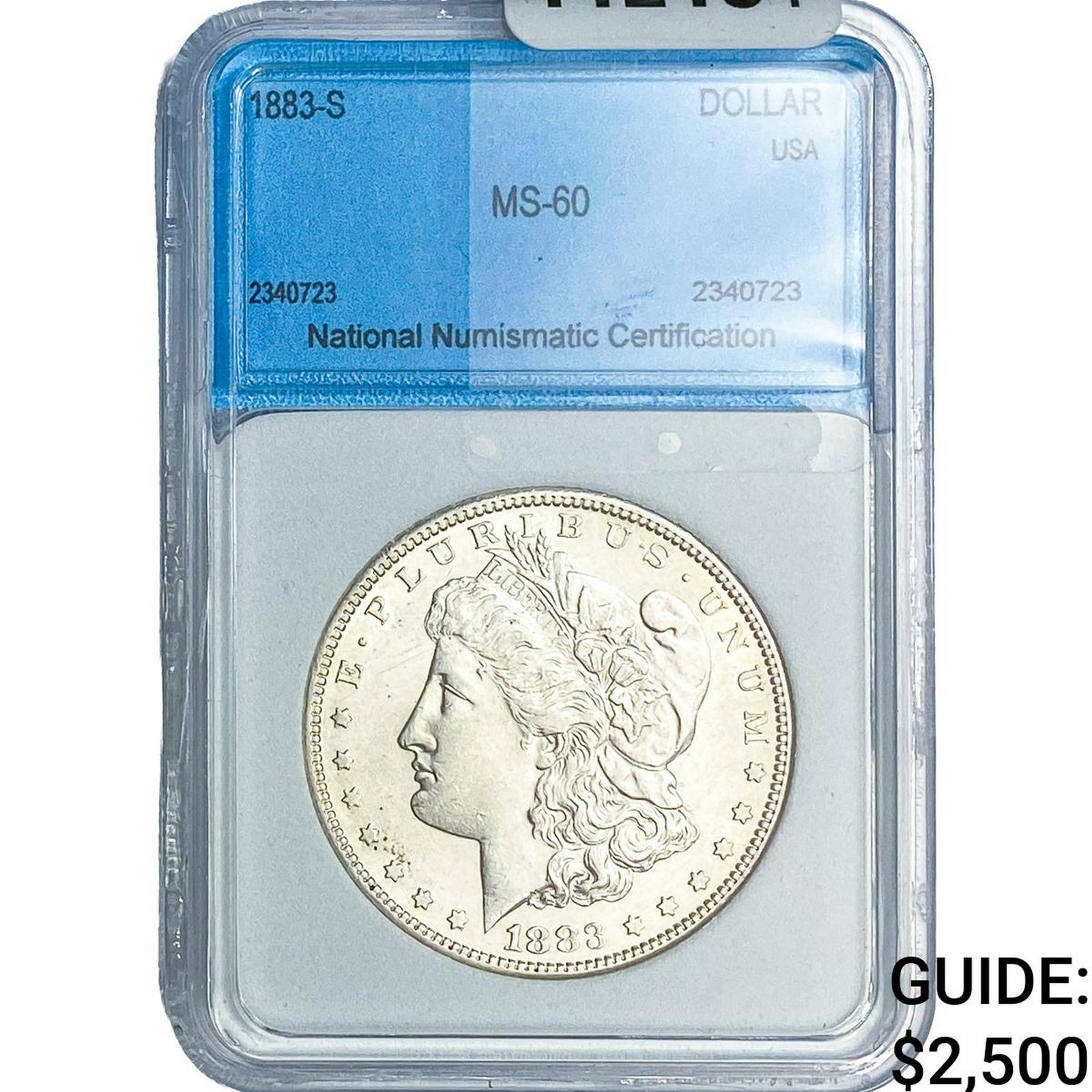 1883-S Morgan Silver Dollar NNC MS60: 1883-S Morgan Silver Dollar NNC MS60