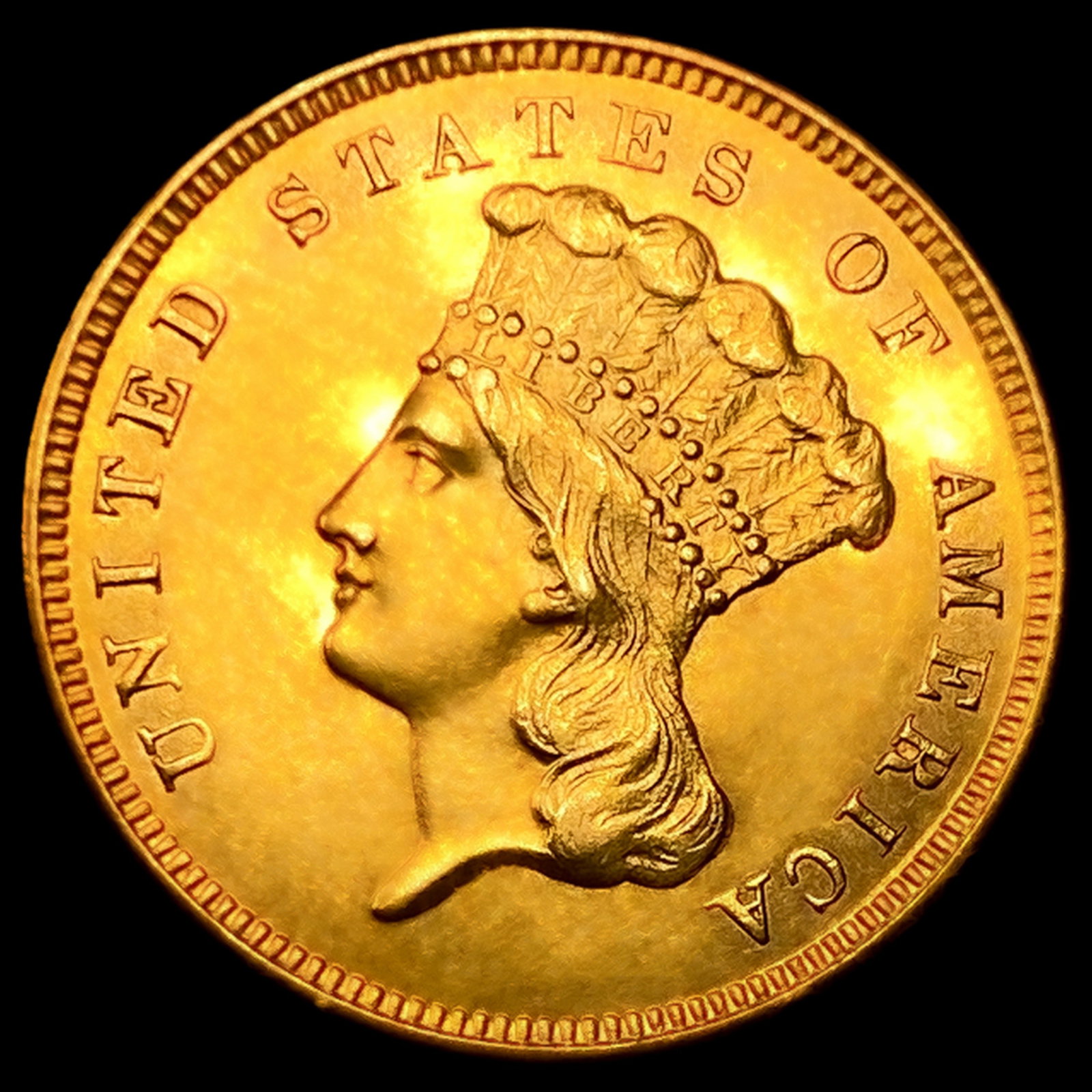 1860-S $3 Gold Piece (1 of 2)