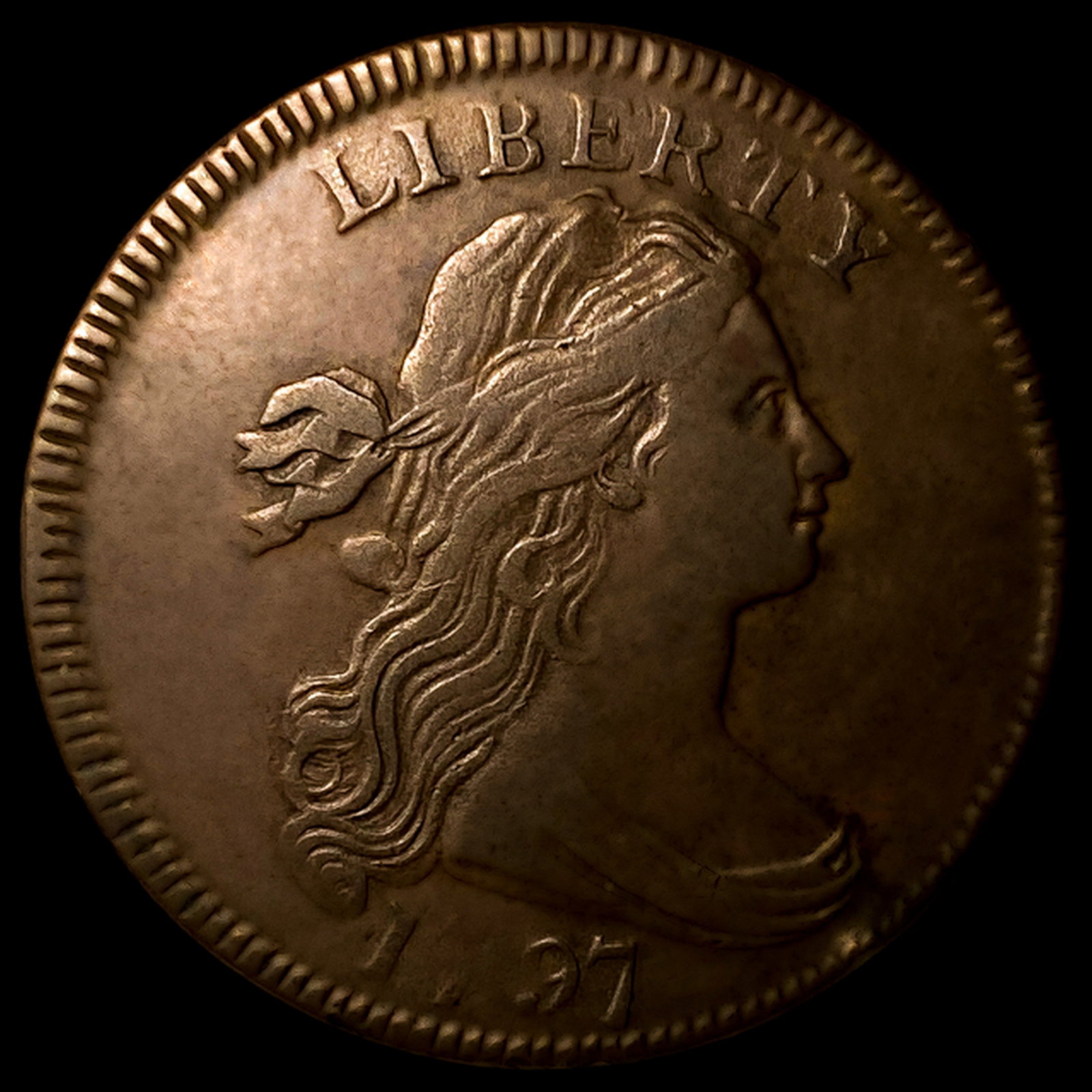 1797 Draped Bust Large Cent (1 of 2)