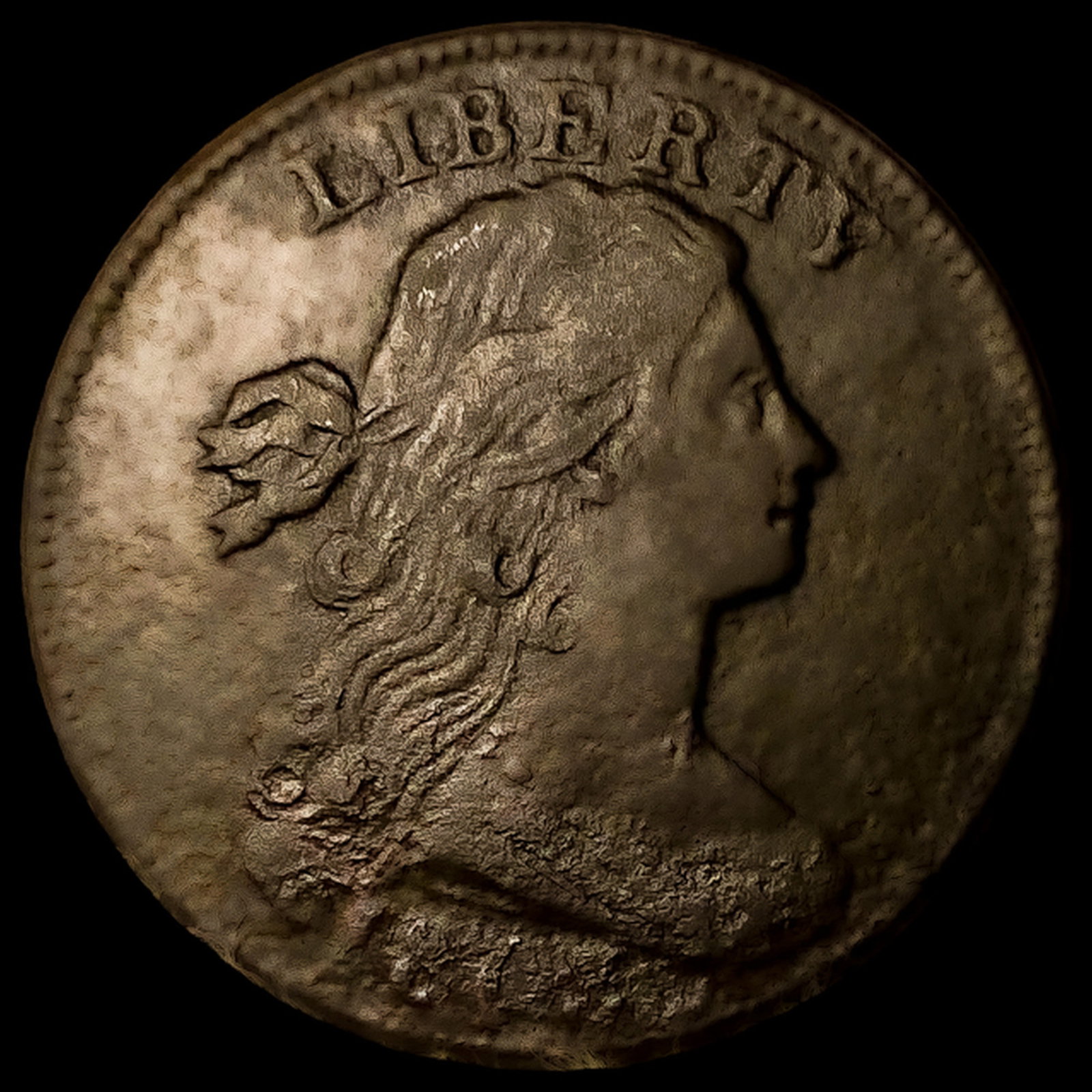 1803 Sm Dt, Sm Frac Draped Bust Large Cent (1 of 2)