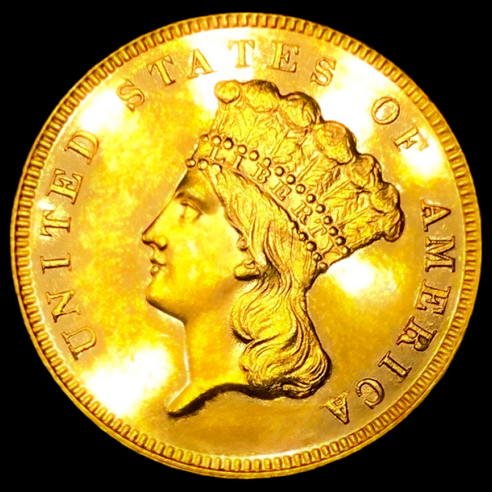 1885 $3 Gold Piece: 1885 $3 Gold Piece
