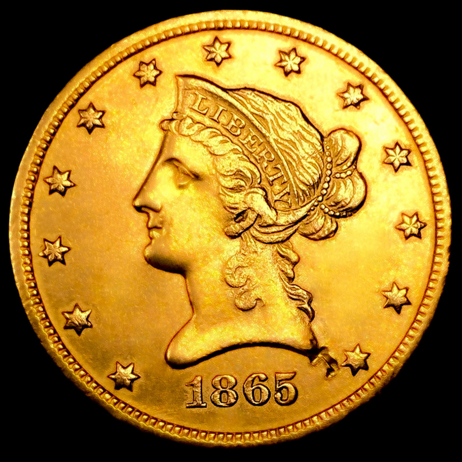 1865-S $10 Gold Eagle: 1865-S $10 Gold Eagle
