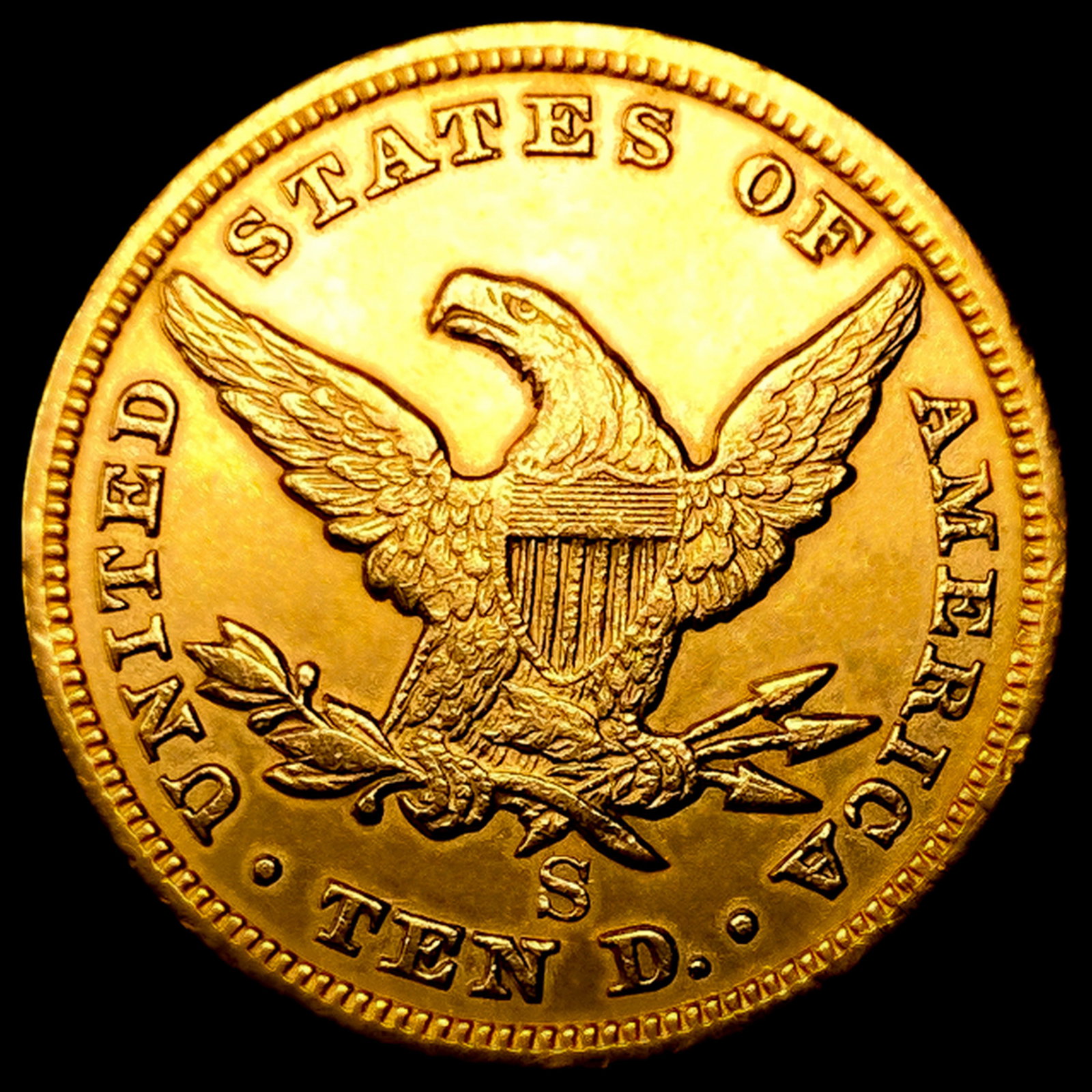 1865-S $10 Gold Eagle - 2