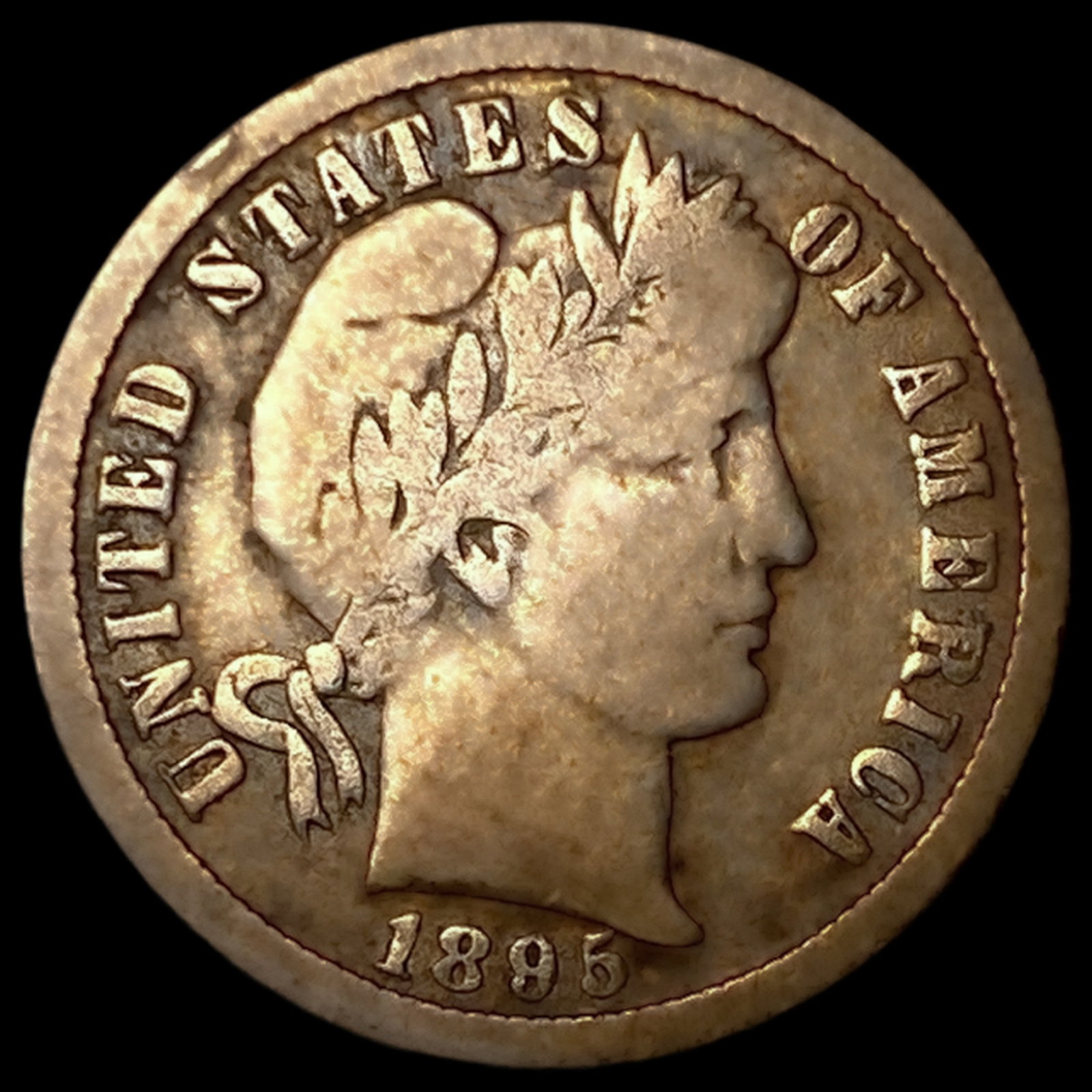 1895-O Barber Dime: 1895-O Barber Dime