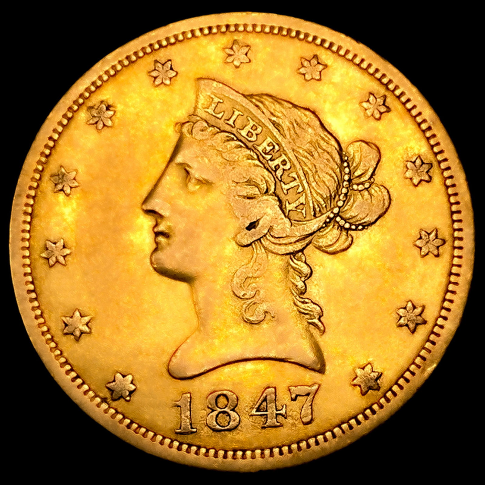 1847-O $10 Gold Eagle: 1847-O $10 Gold Eagle