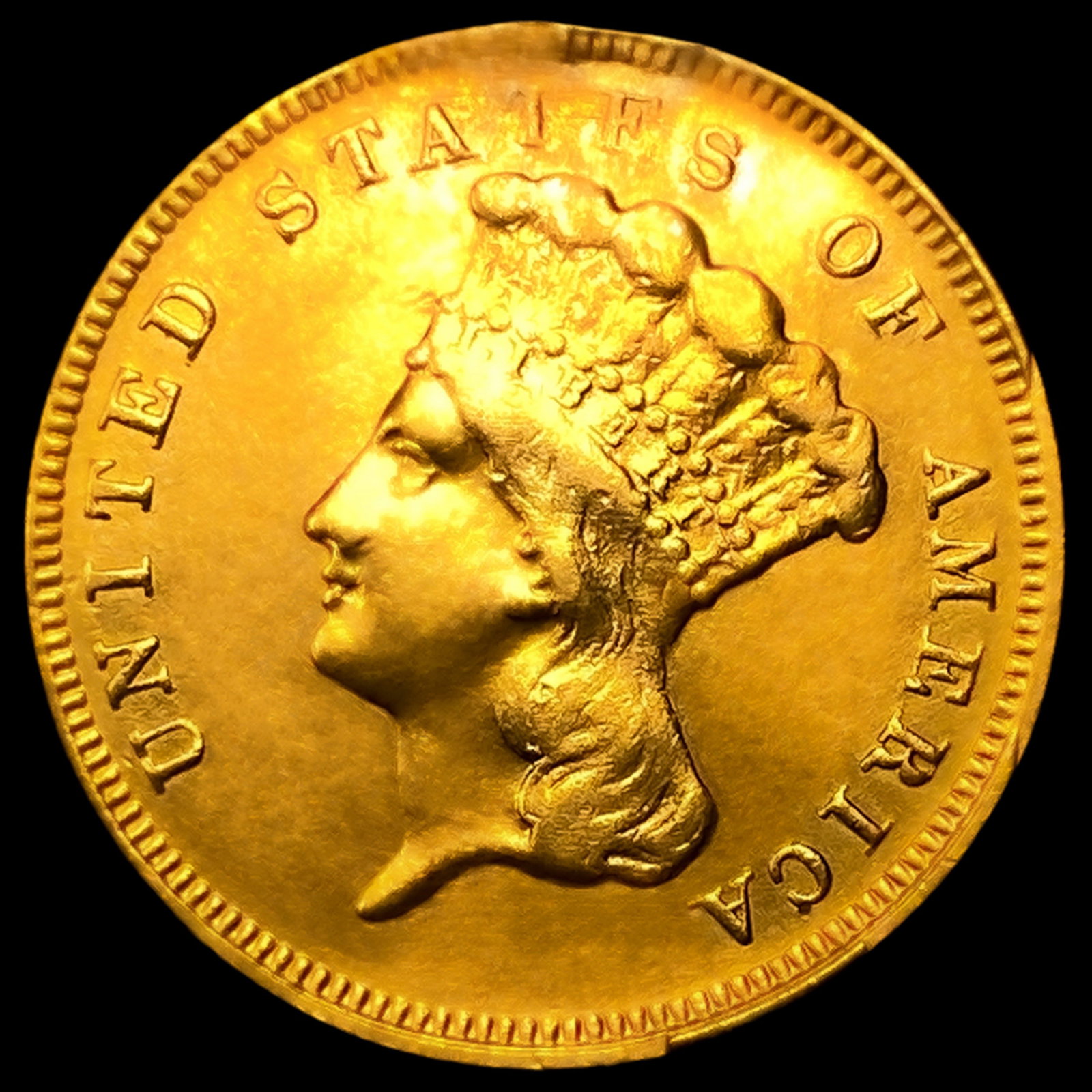 1889 $3 Gold Piece: 1889 $3 Gold Piece