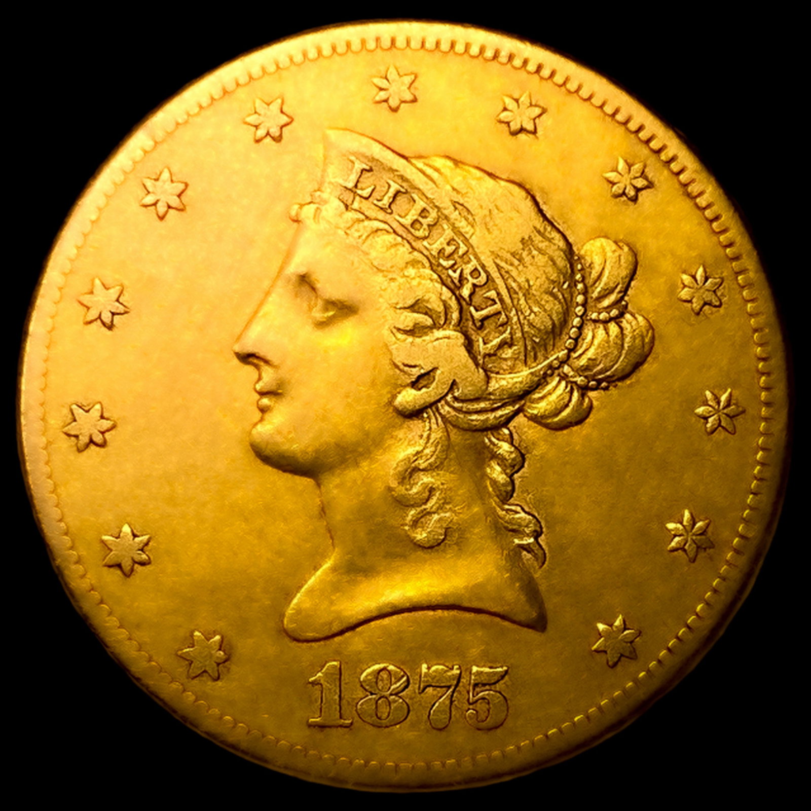 1875-CC $10 Gold Eagle: 1875-CC $10 Gold Eagle