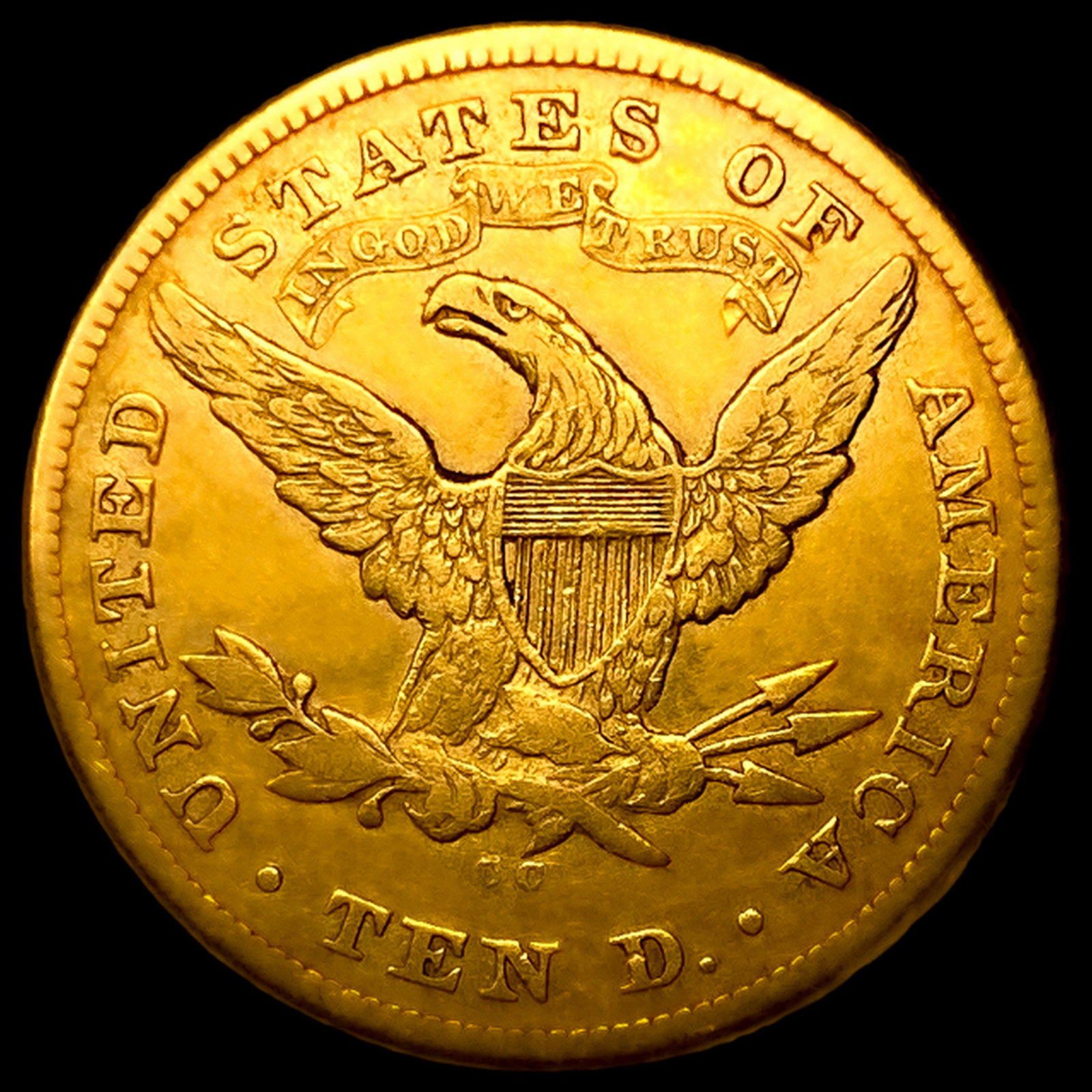 1875-CC $10 Gold Eagle - 2