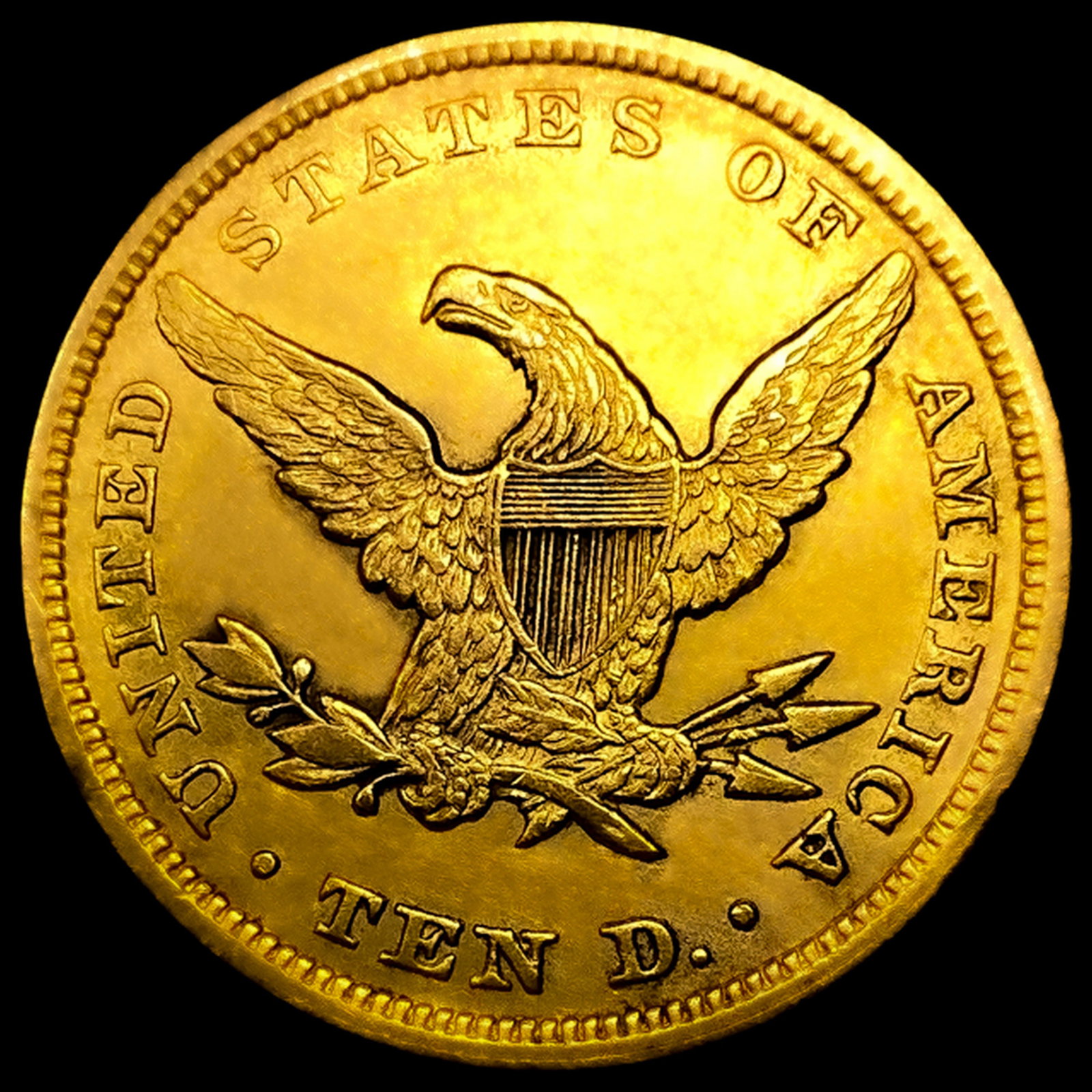 1853 $10 Gold Eagle - 2