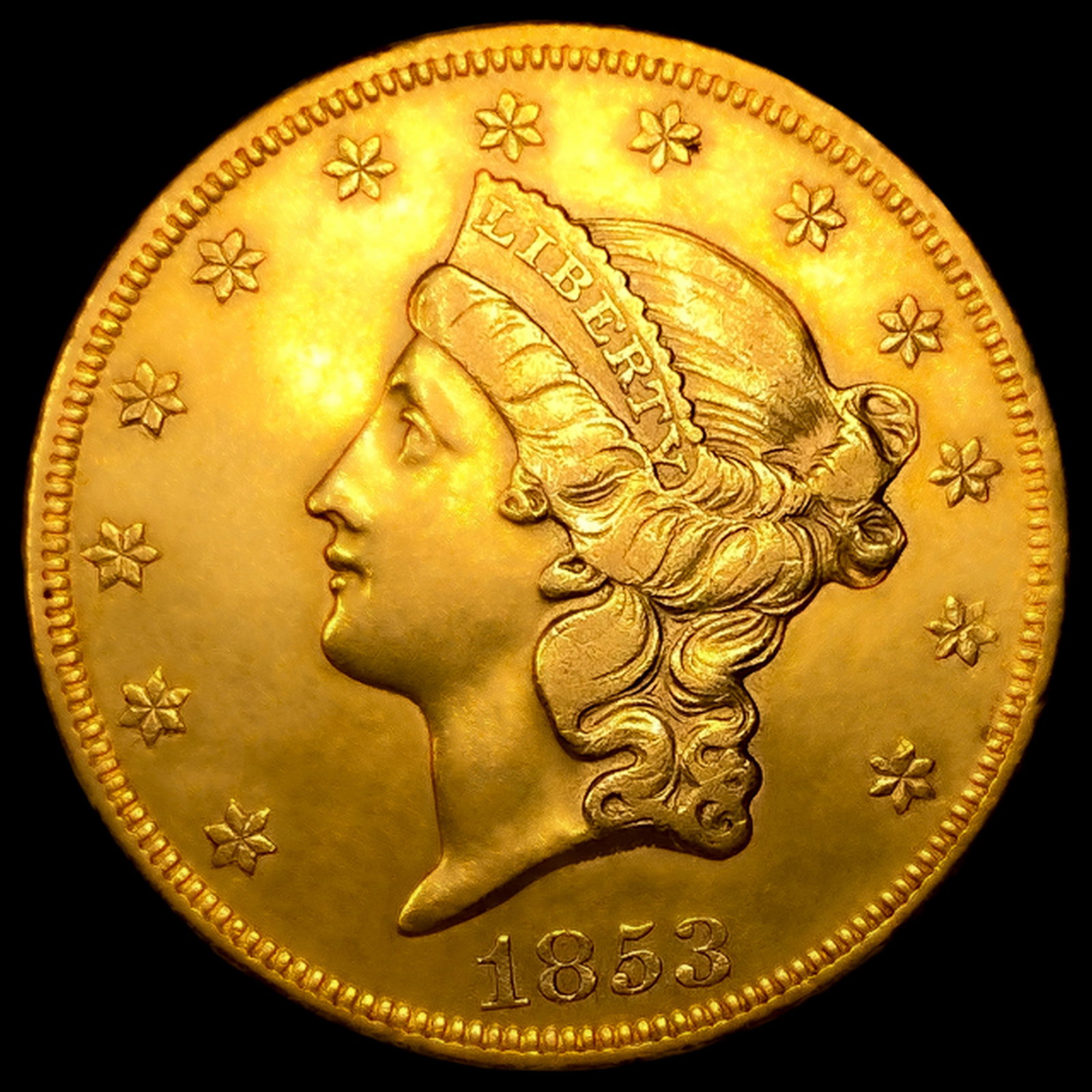 1853 $20 Gold Double Eagle: 1853 $20 Gold Double Eagle