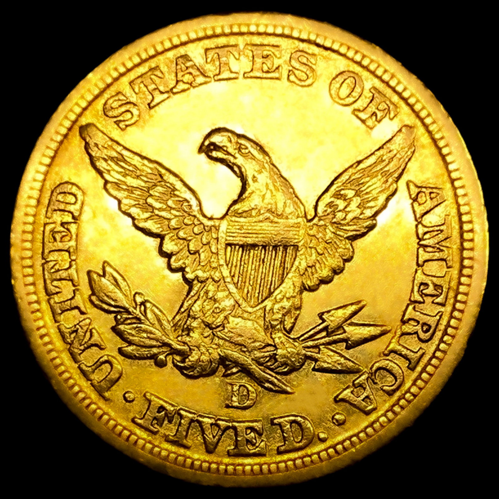 1846-D $5 Gold Half Eagle - 2