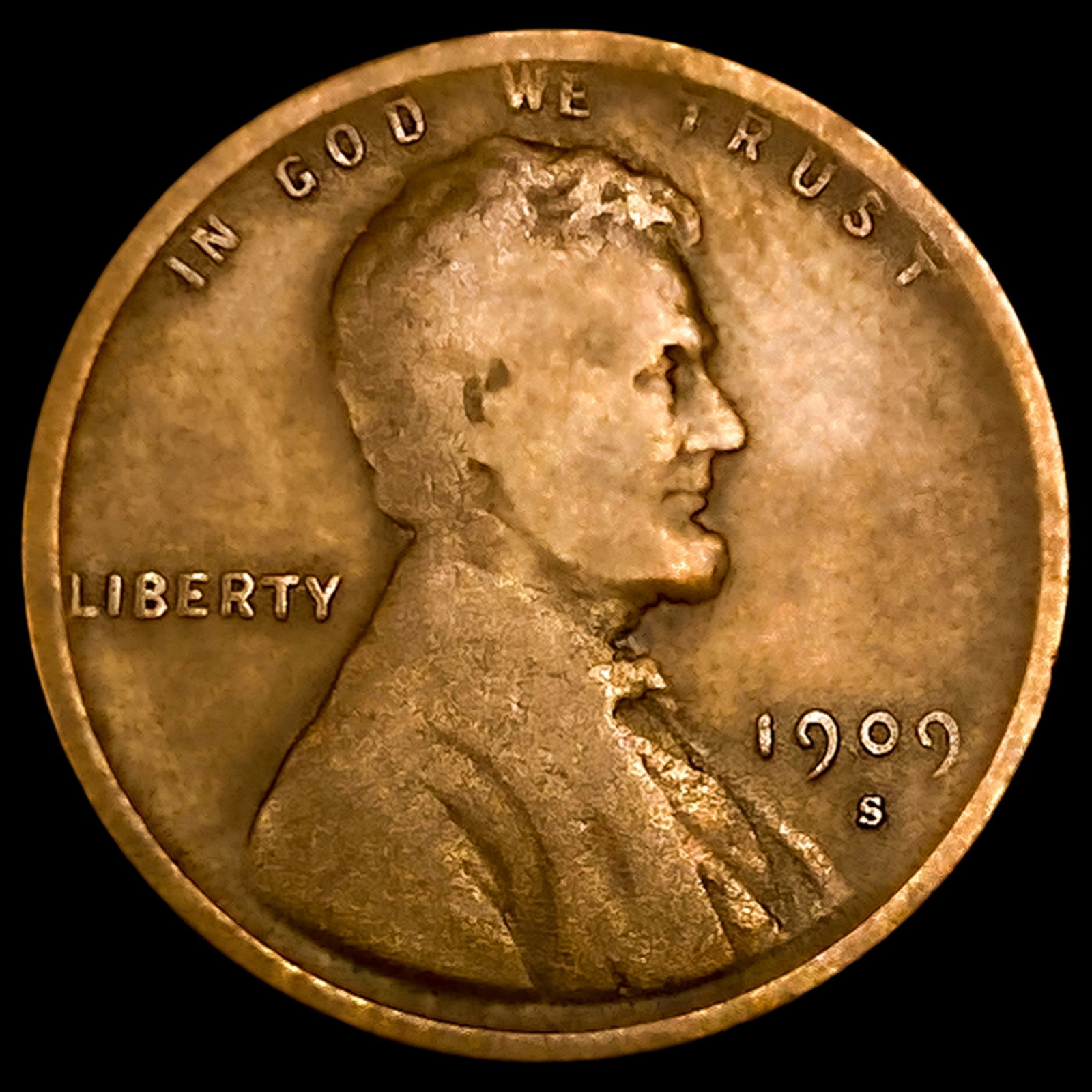 1909-S VDB Wheat Cent: 1909-S VDB Wheat Cent